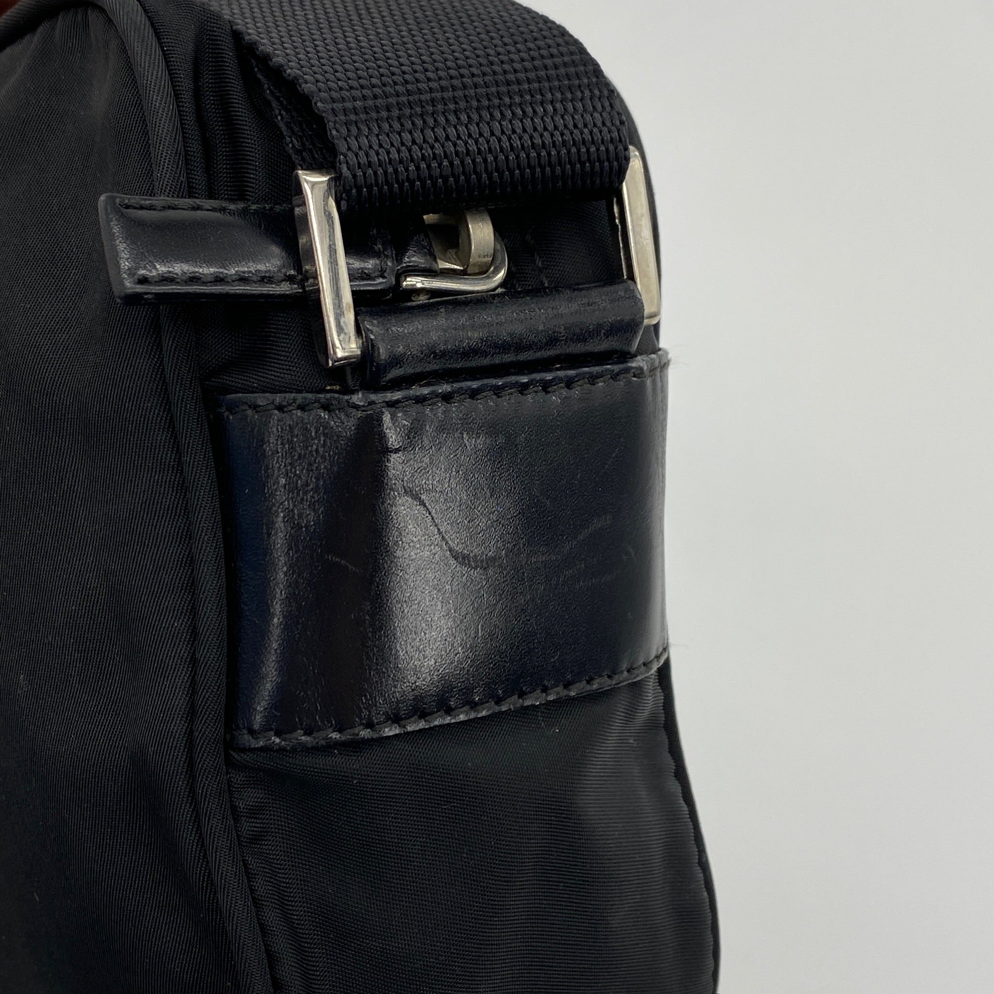 Nylon Camera Crossbody Small Black
