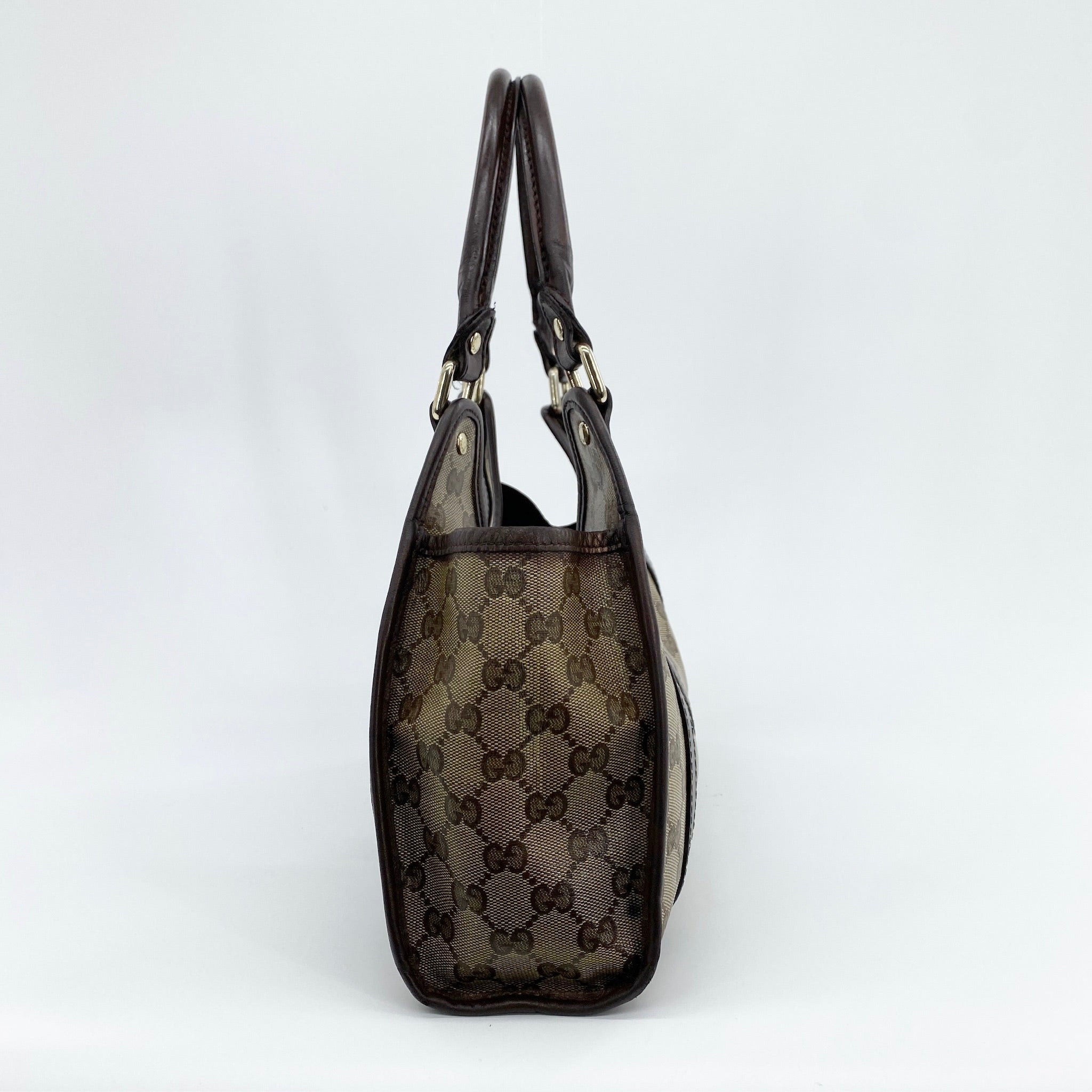 Monogram Jackie Shoulder Bag Beige Brown