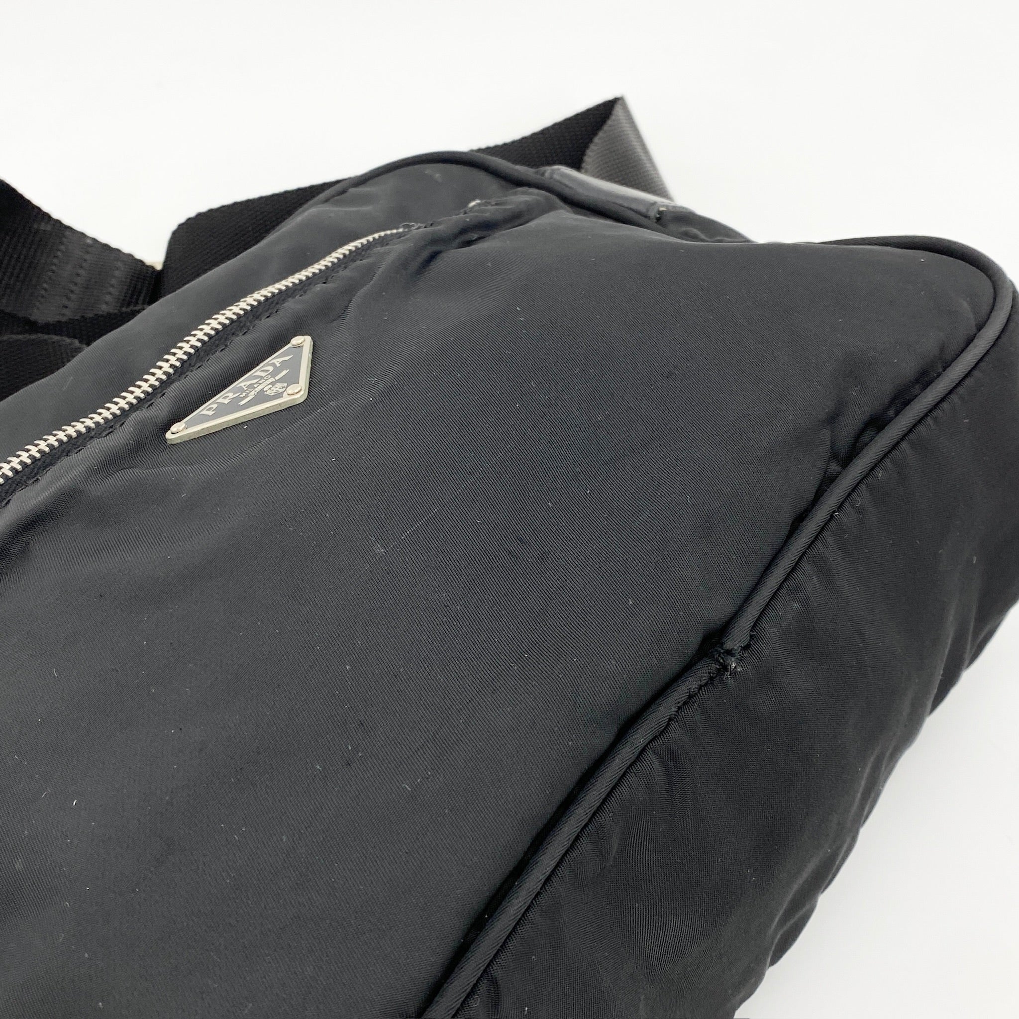 Nylon Camera Crossbody Black