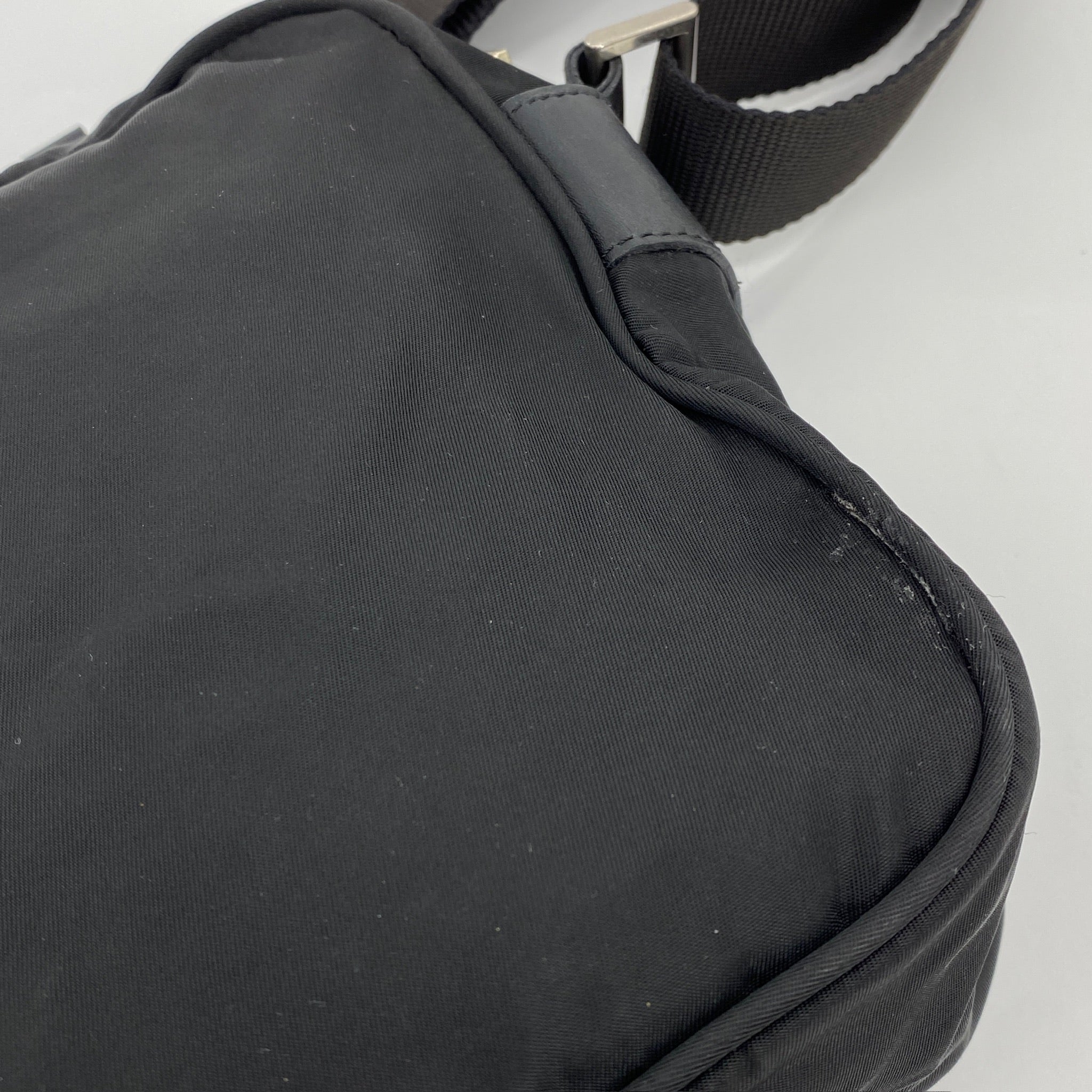 Nylon Camera Crossbody Black