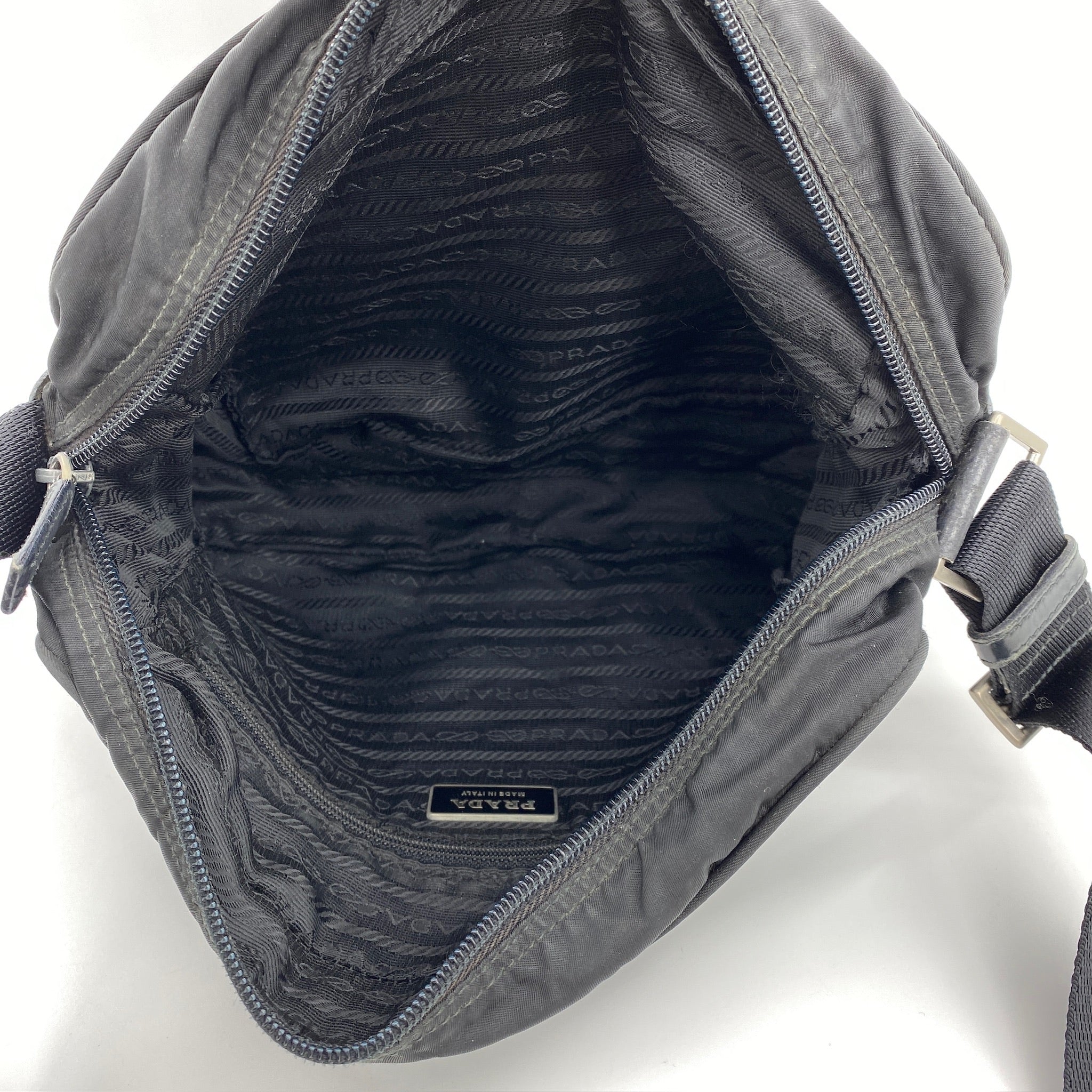 Nylon Camera Crossbody Black