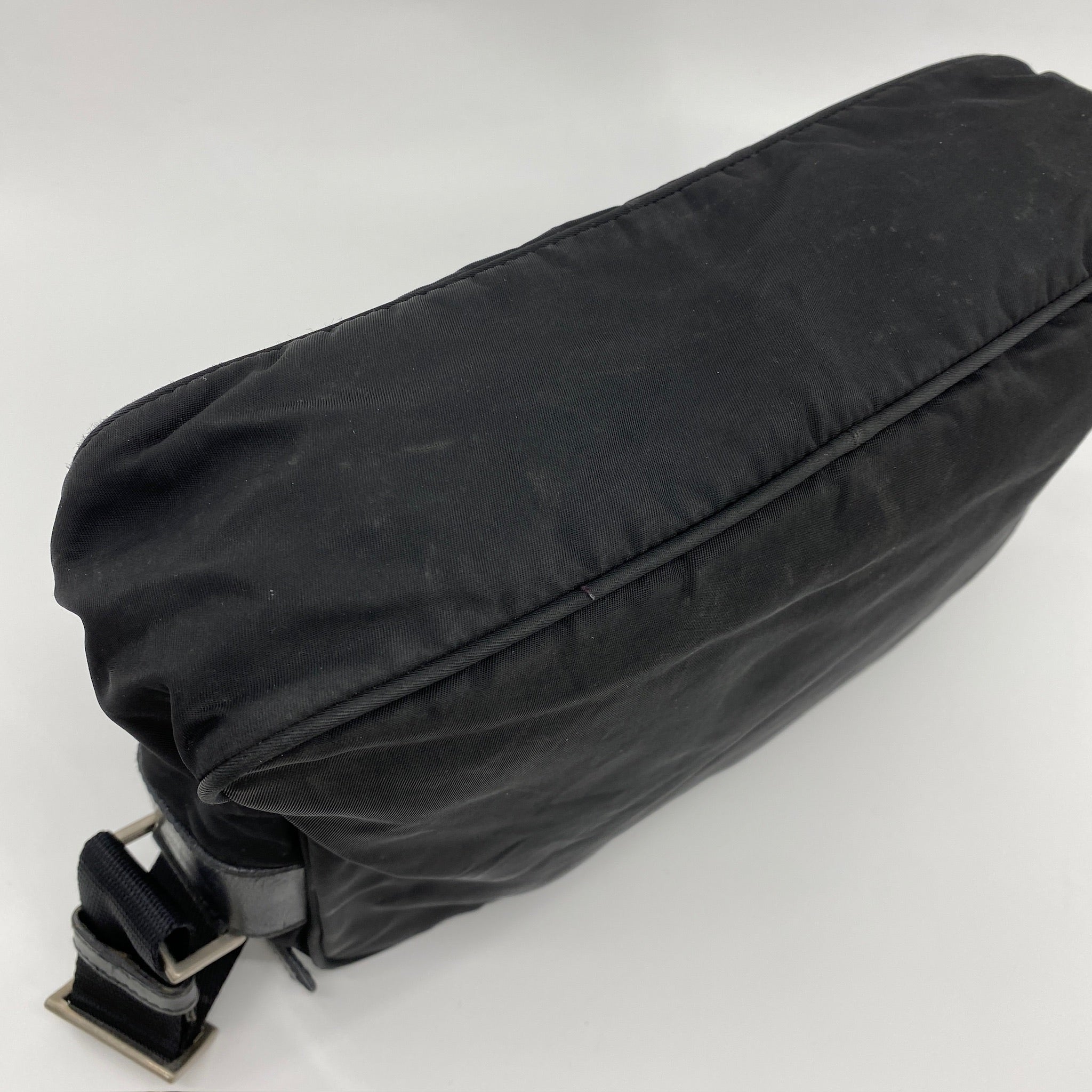 Nylon Camera Crossbody Black