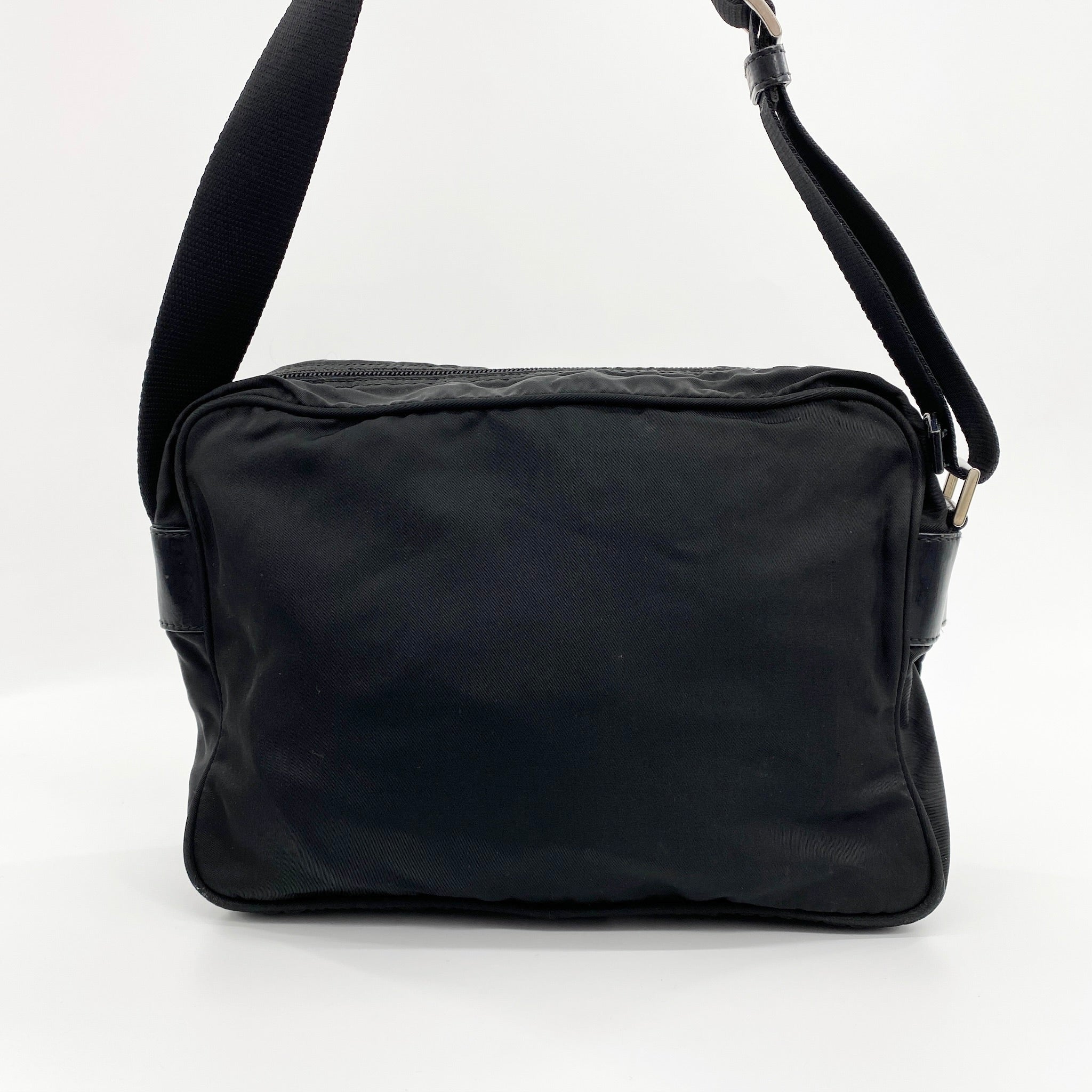 Nylon Camera Crossbody Black