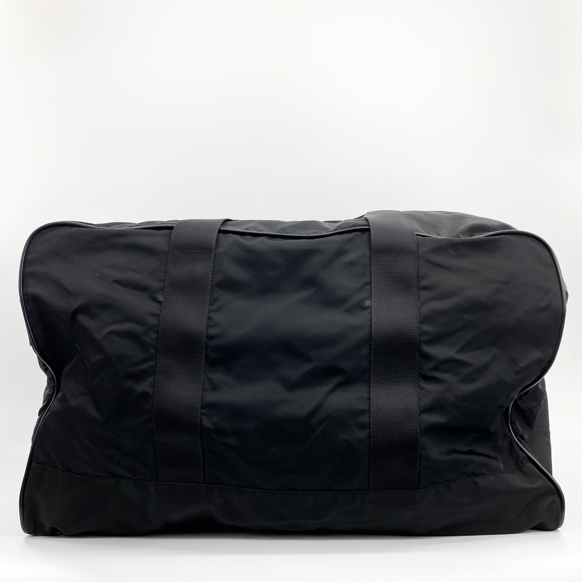 Nylon Boston Travel Bag Black