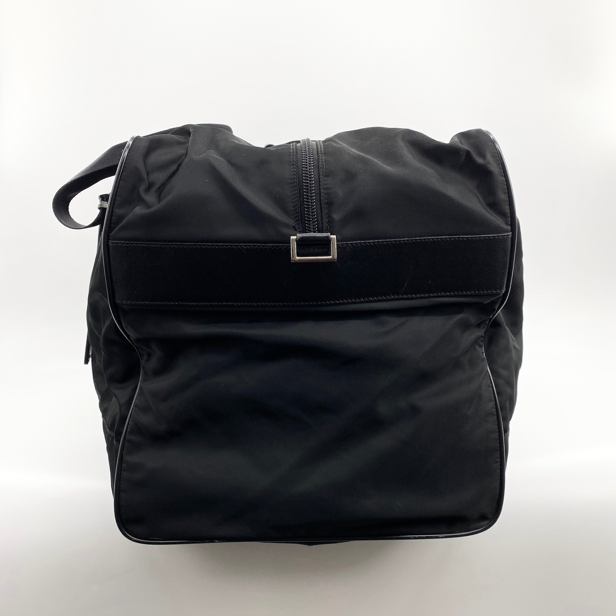 Nylon Boston Travel Bag Black