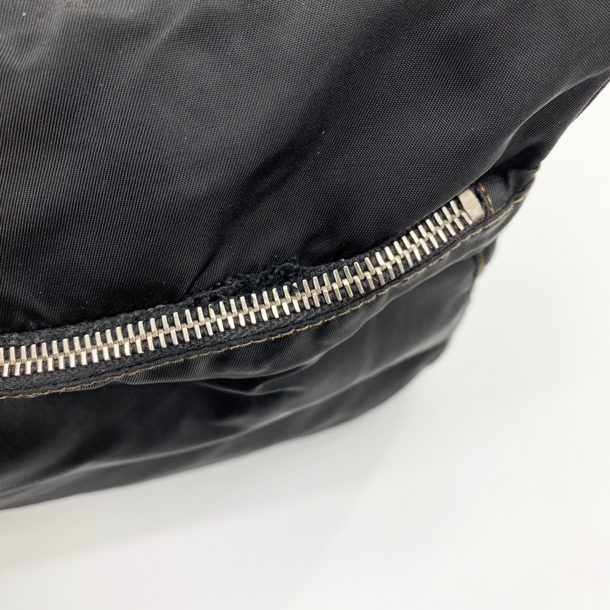 Nylon Messenger Crossbody Black