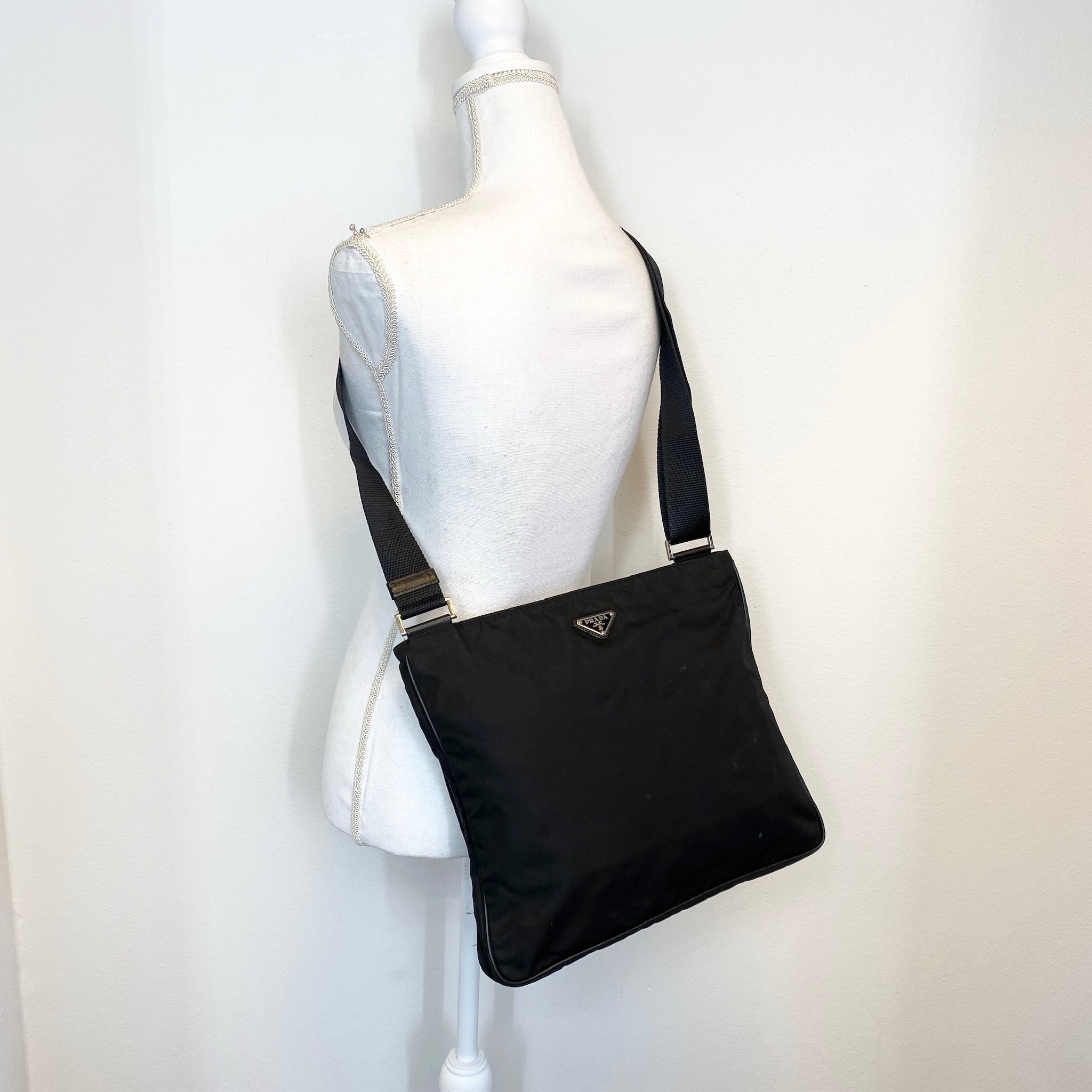 Nylon Crossbody Black
