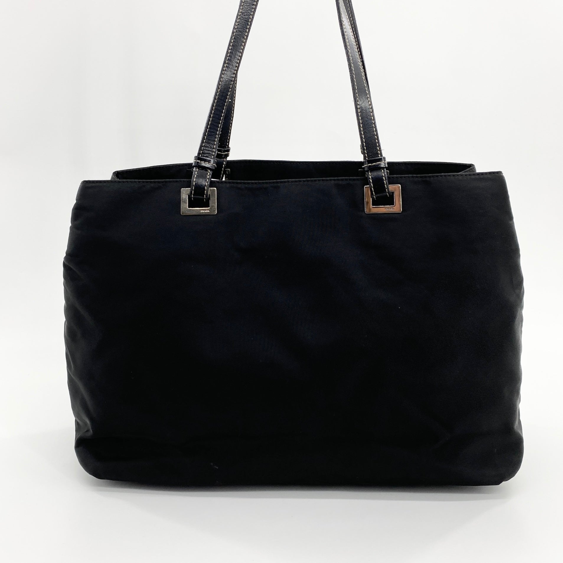 Nylon Tote Small Shoulder Bag Black