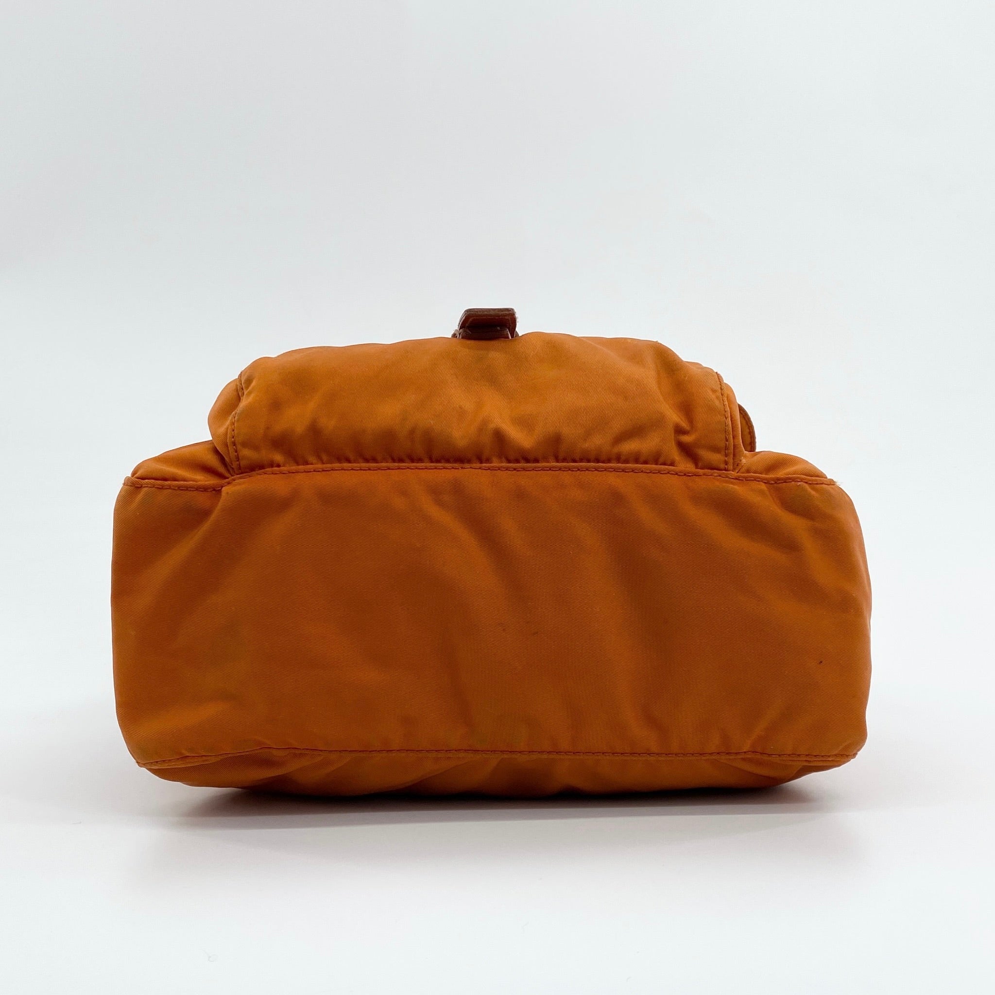 Nylon Messenger Small Crossbody Orange