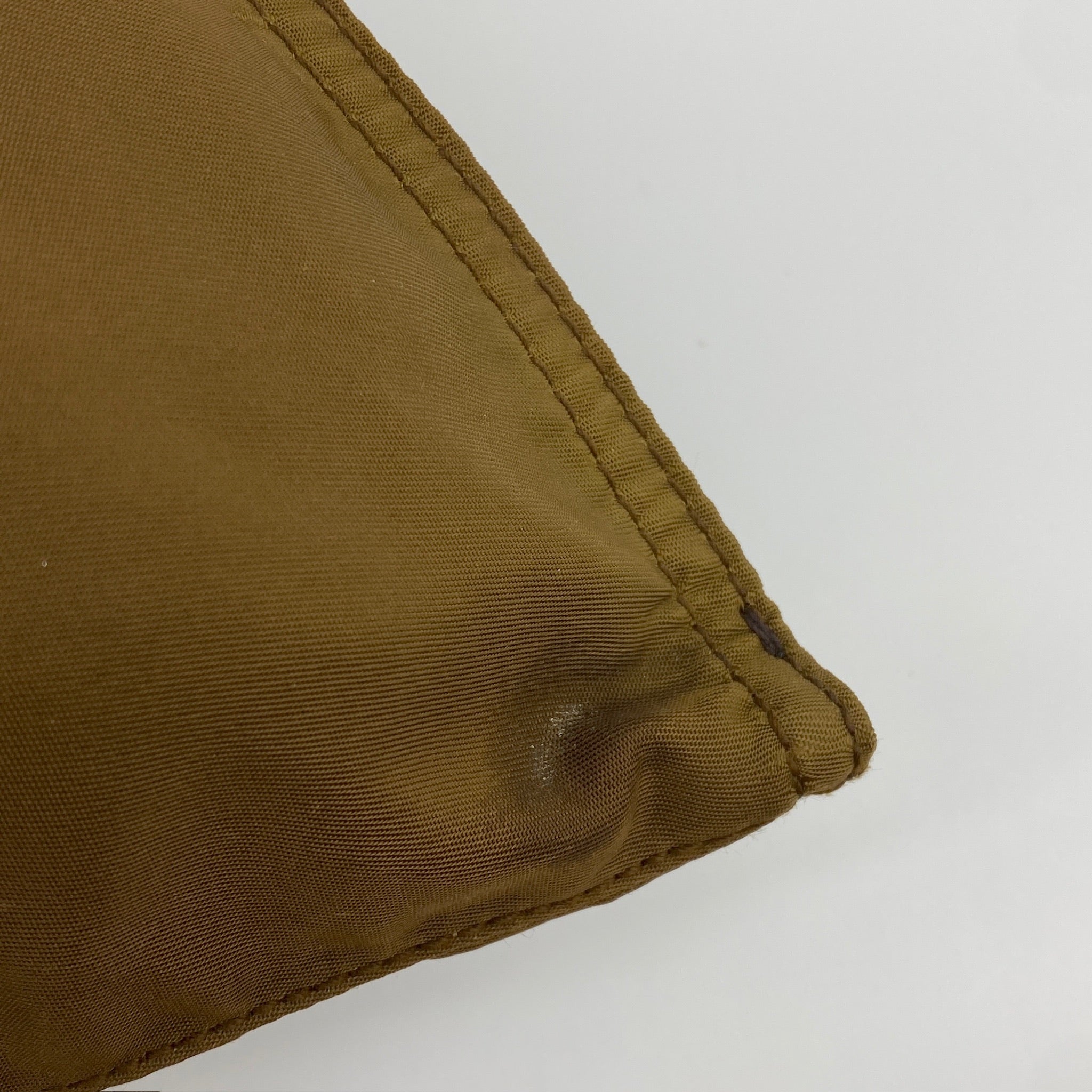Nylon Tote Shoulder Bag Brown