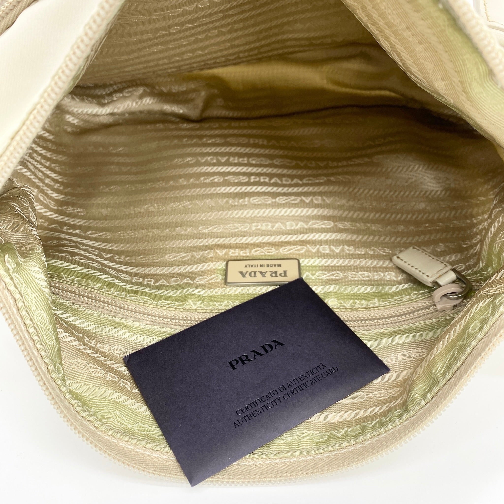 Nylon Messenger Crossbody Off White - Vintage Luxuries