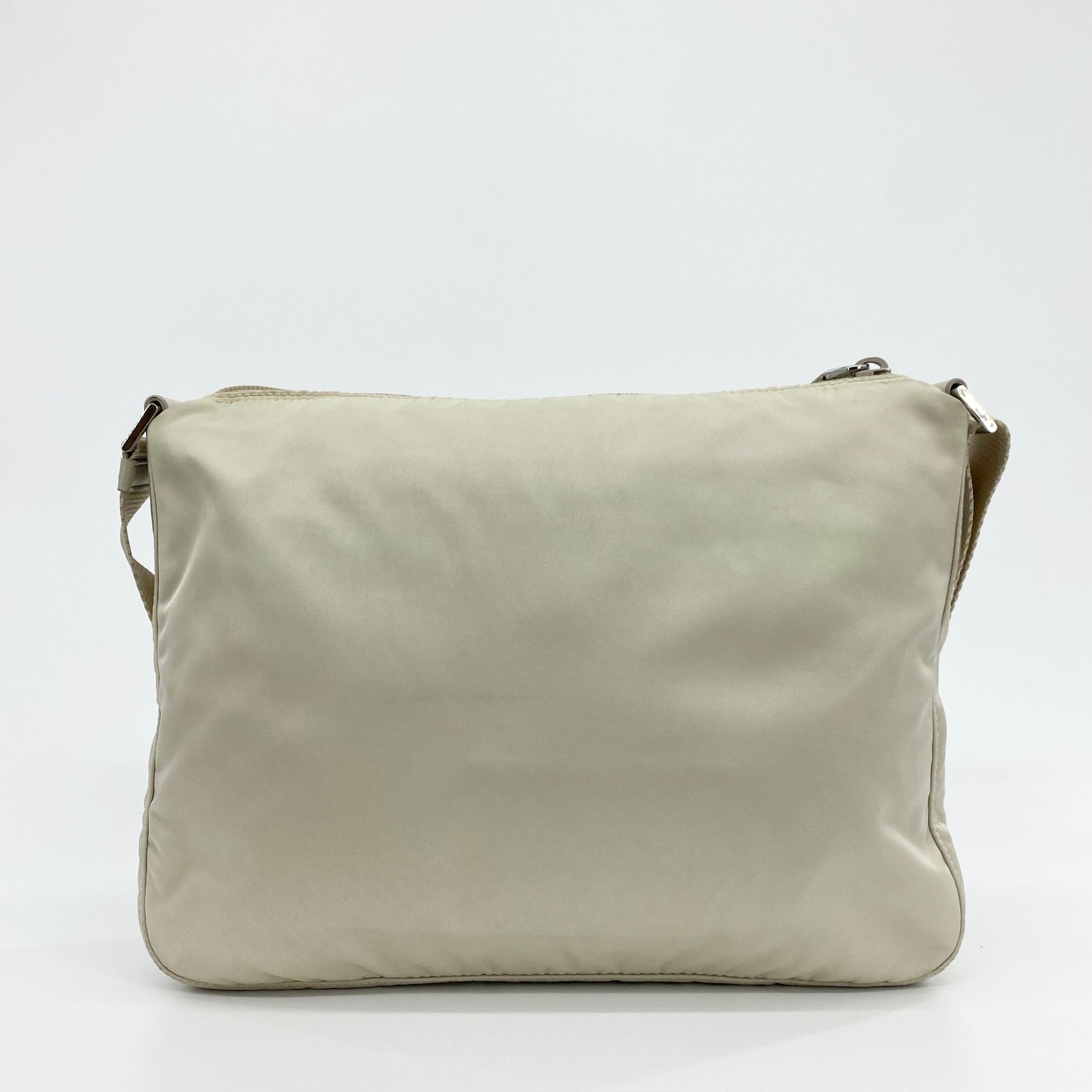 Nylon Messenger Crossbody Off White - Vintage Luxuries