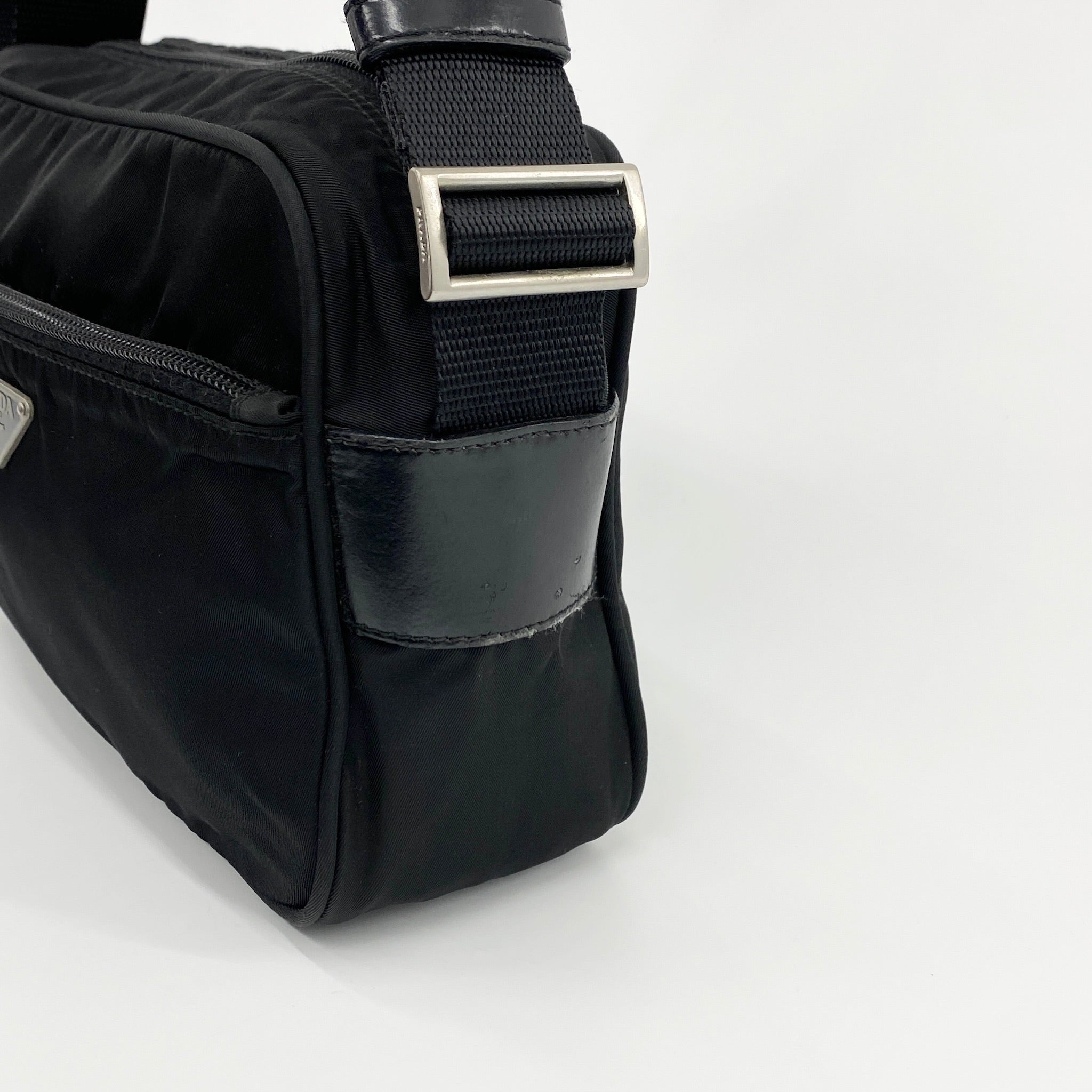 Nylon Camera Crossbody Small Black - Vintage Luxuries