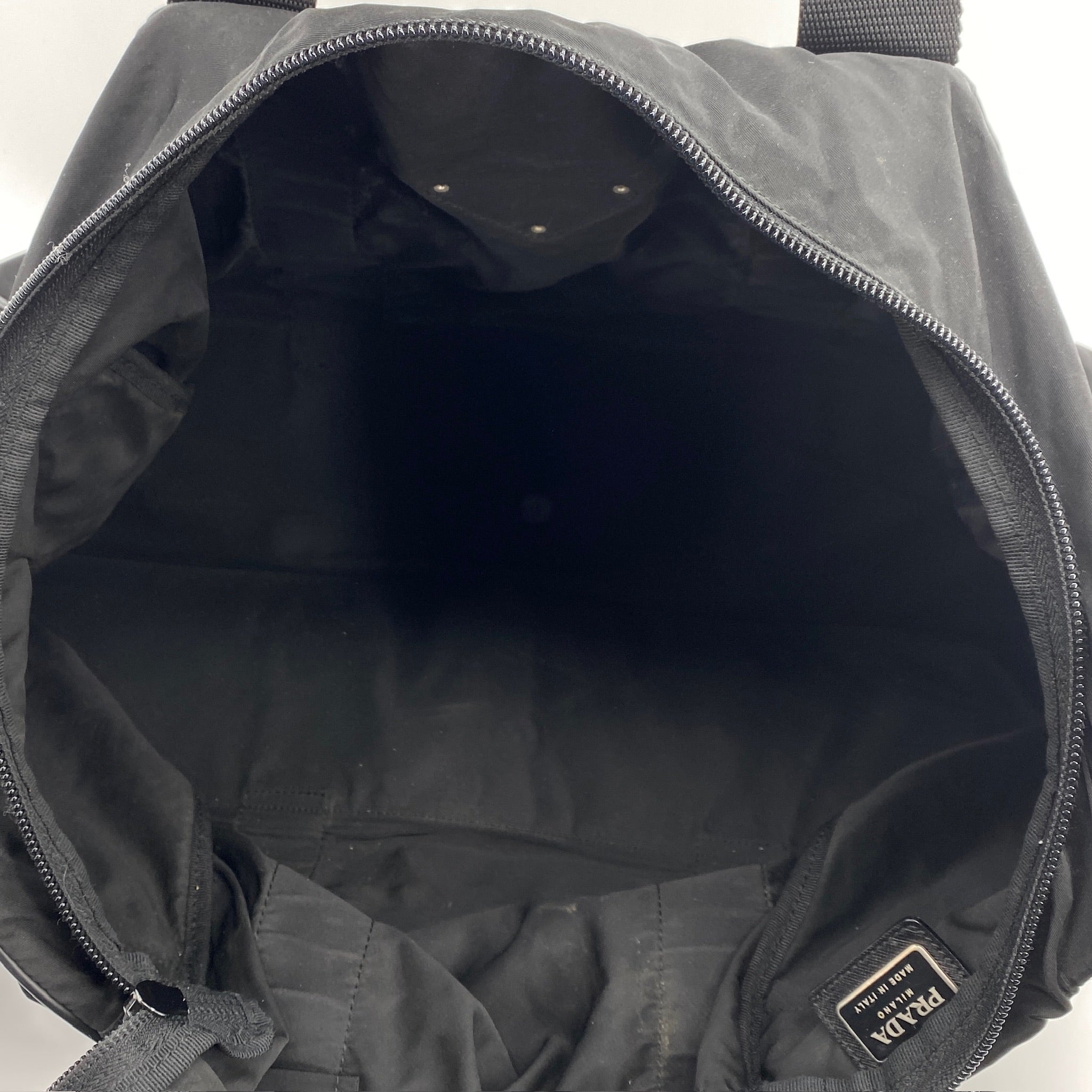 Nylon Boston Travel Bag Black - Vintage Luxuries