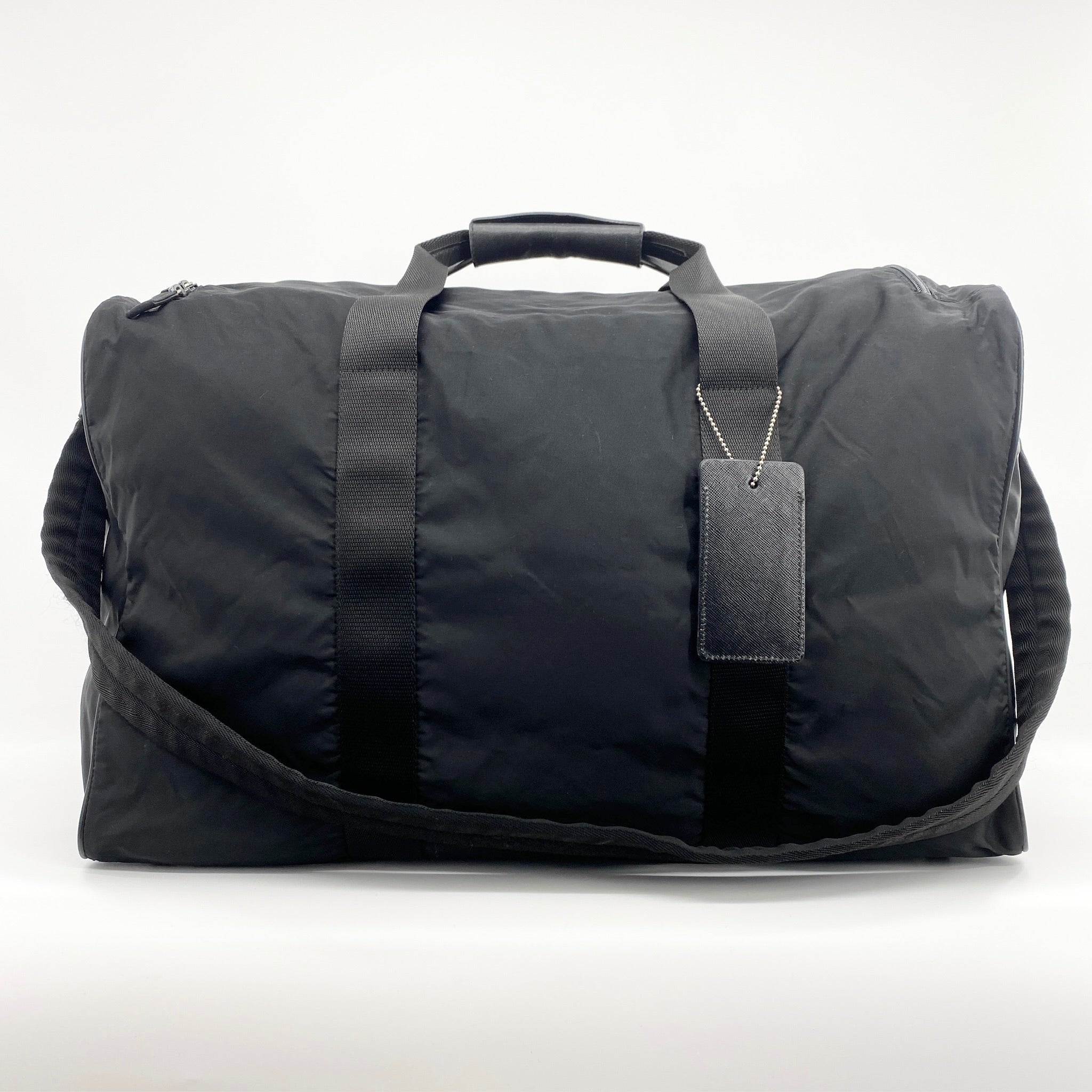 Nylon Boston Travel Bag Black - Vintage Luxuries