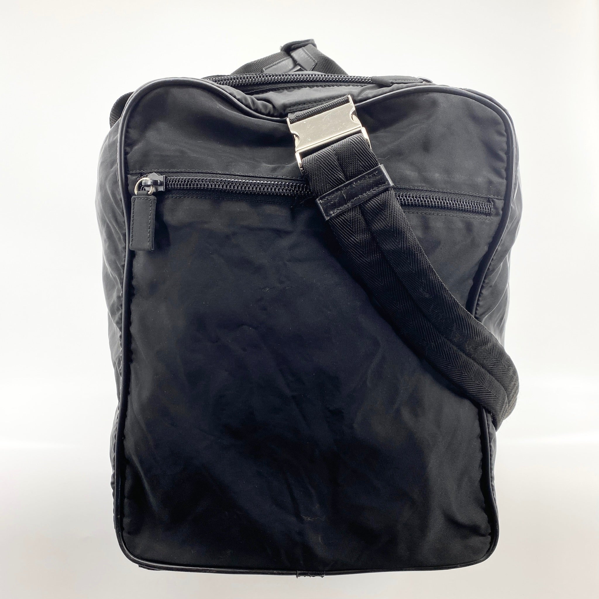 Nylon Boston Travel Bag Black - Vintage Luxuries