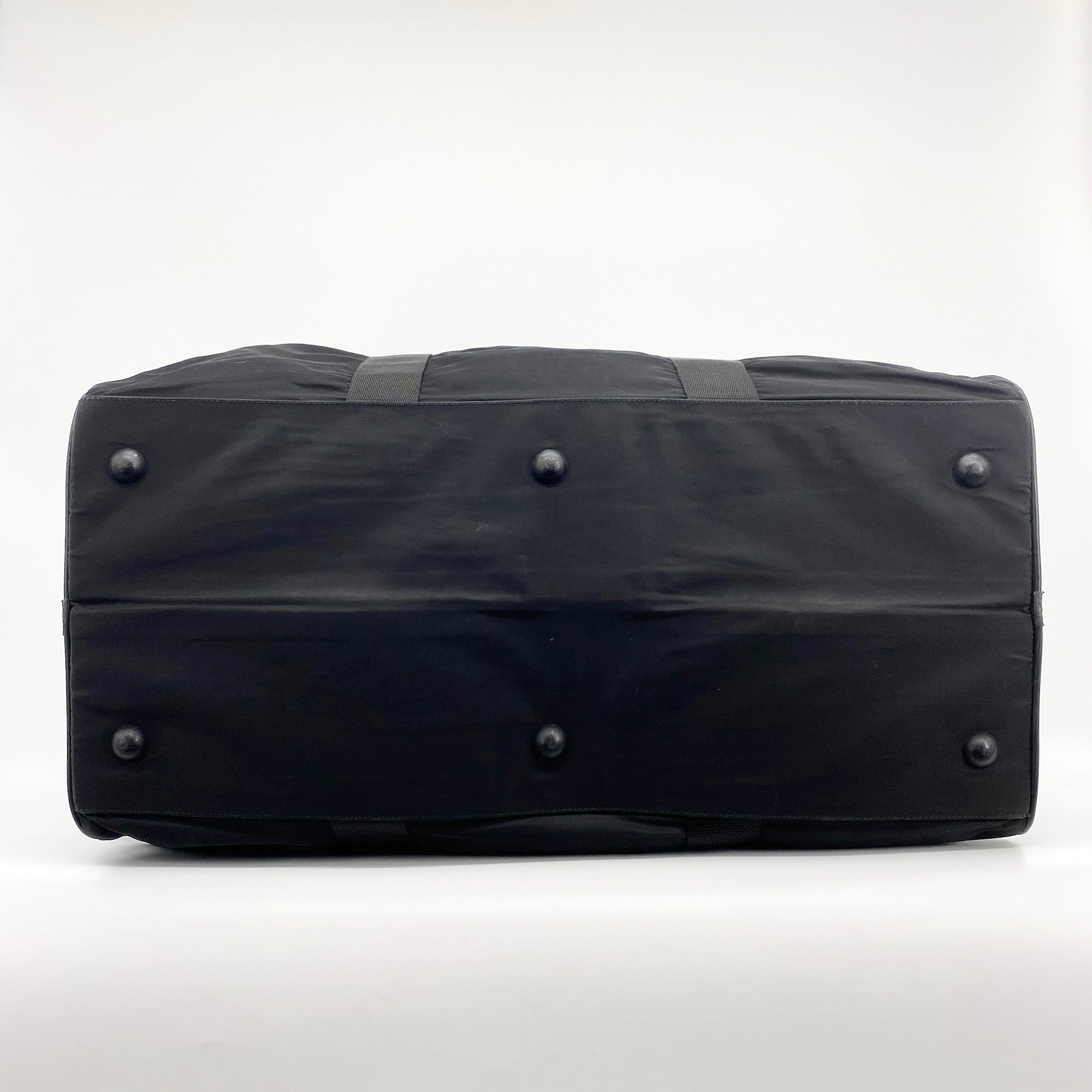 Nylon Boston Travel Bag Black - Vintage Luxuries