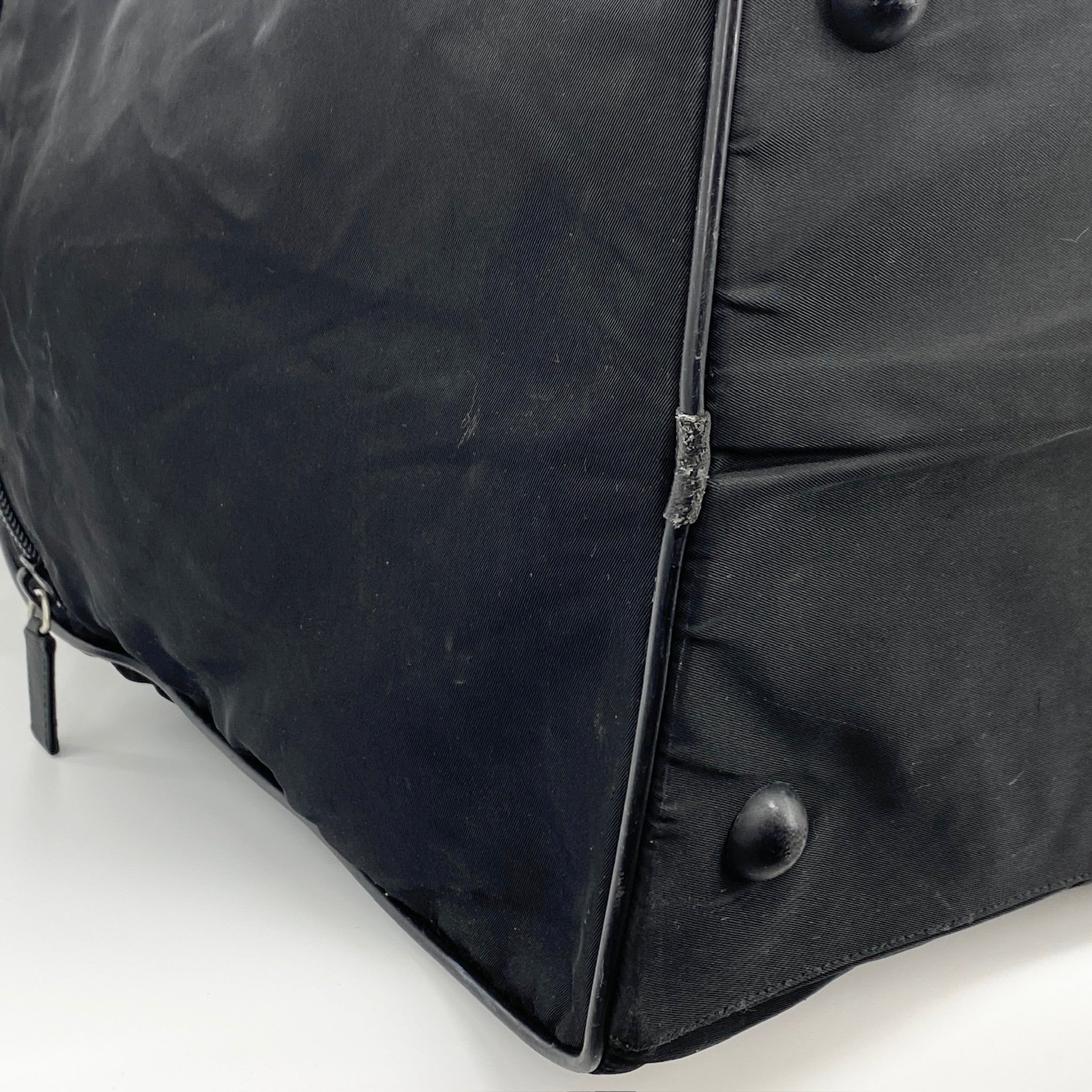 Nylon Boston Travel Bag Black - Vintage Luxuries