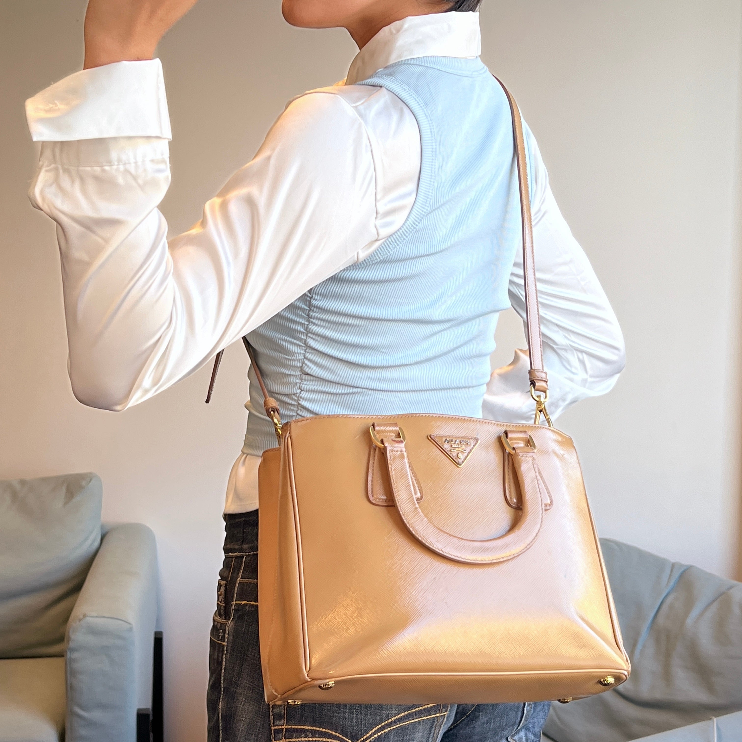 Saffiano Galleria Yellow - Vintage Luxuries