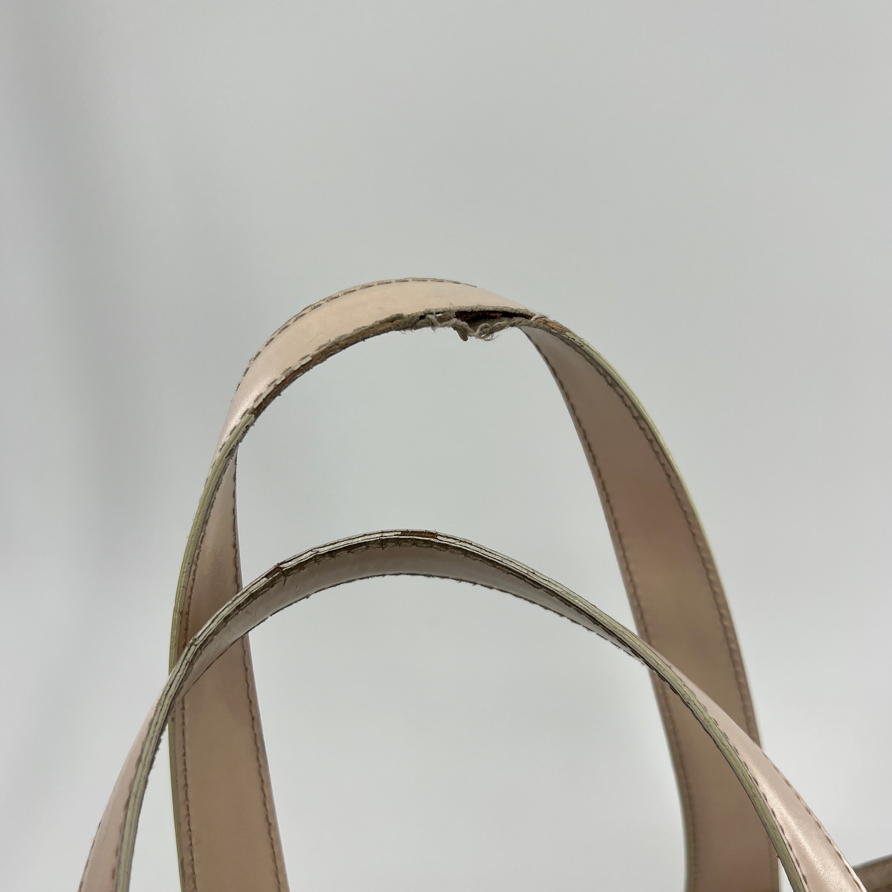 Travel Line Tote Small Metallic Beige - Vintage Luxuries