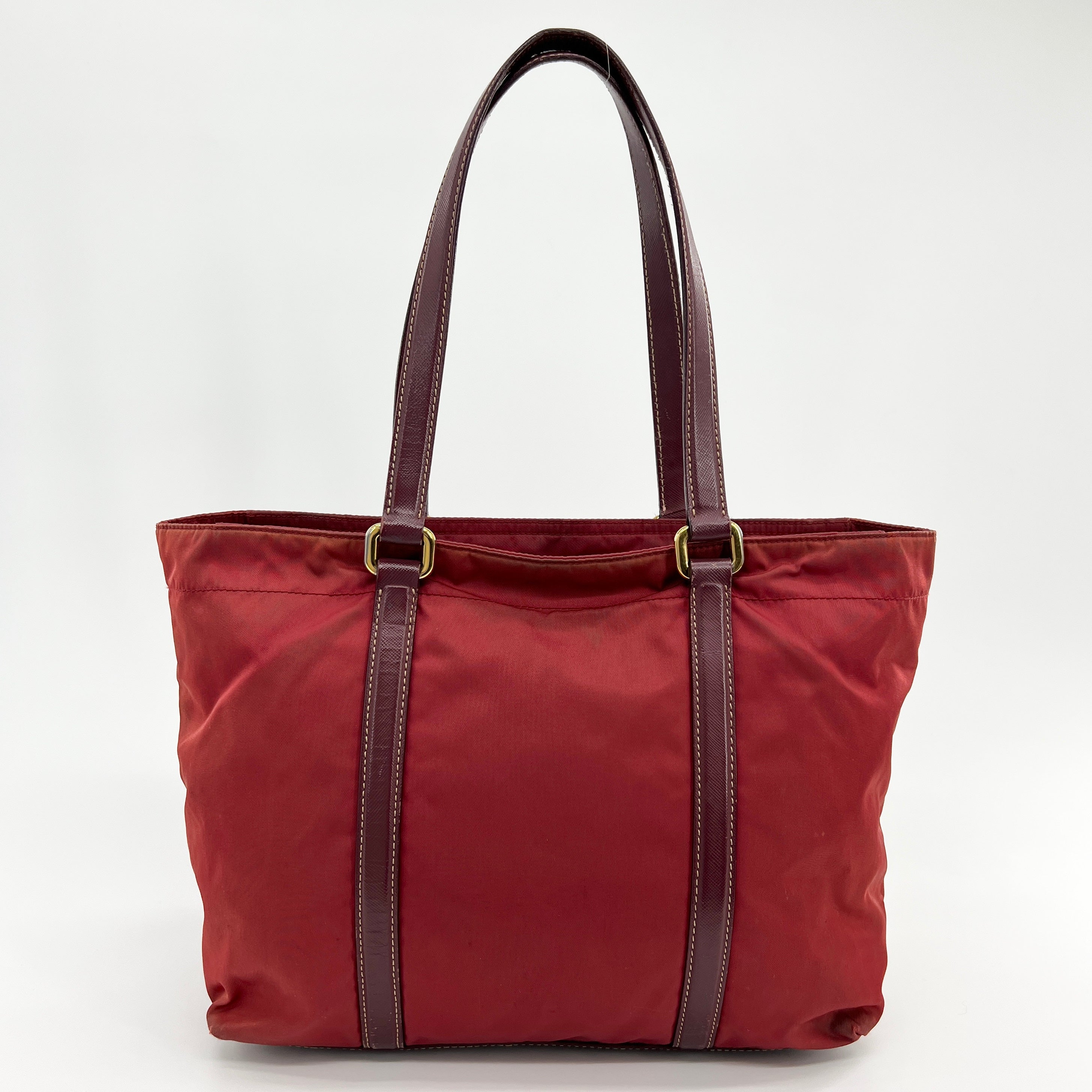 Nylon Tote Small Red - Vintage Luxuries