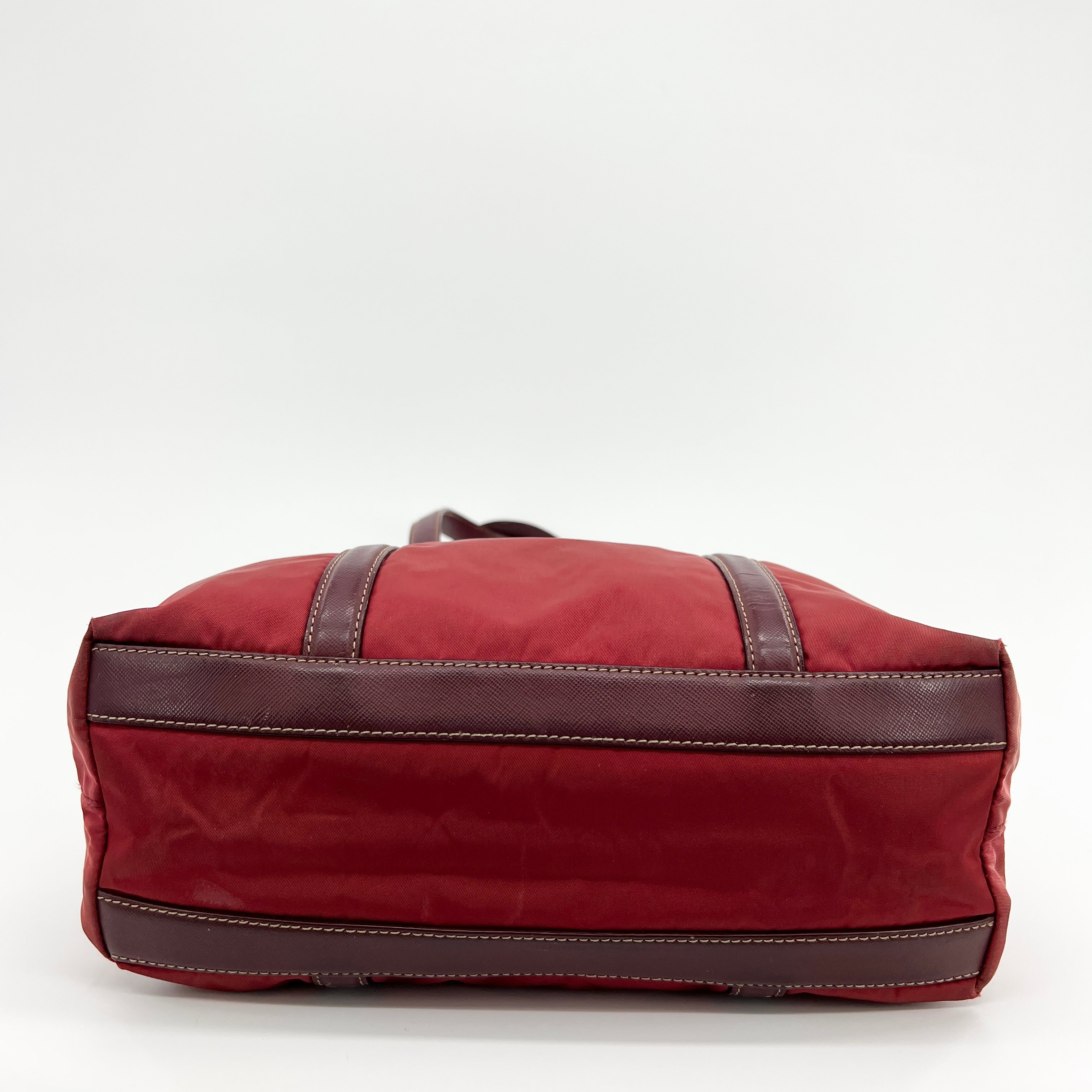 Nylon Tote Small Red - Vintage Luxuries