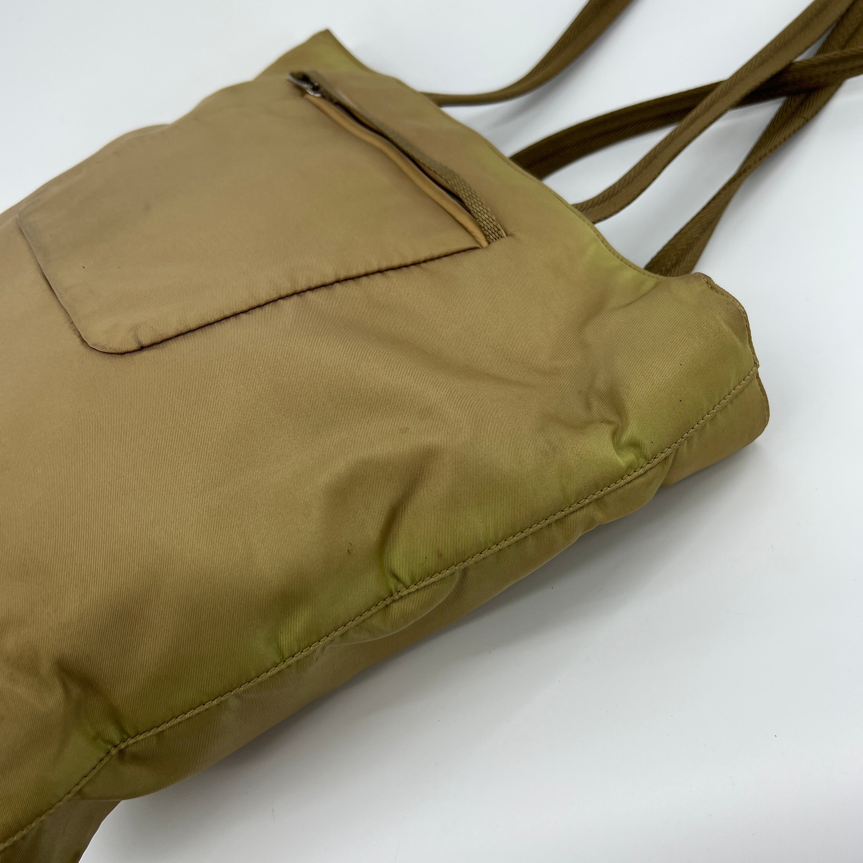 Nylon Tote Beige - Vintage Luxuries