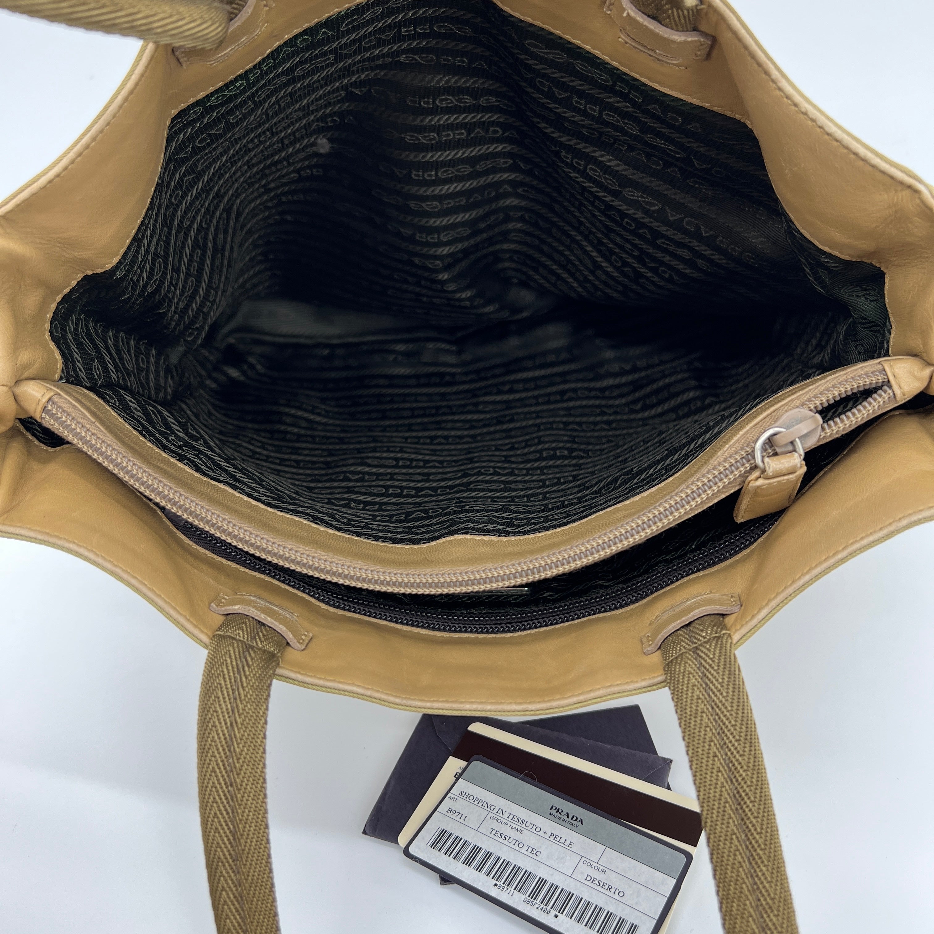 Nylon Tote Beige - Vintage Luxuries