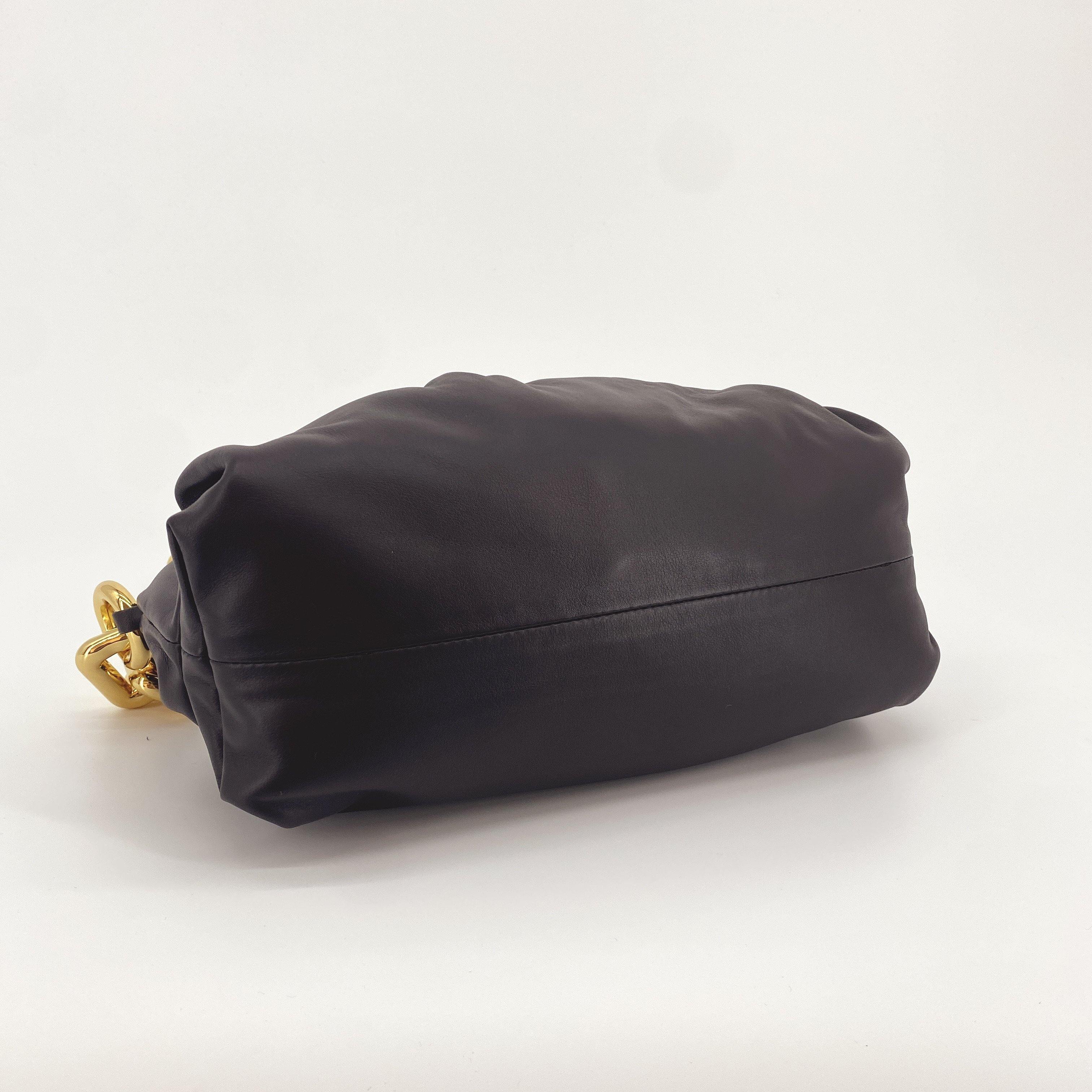 Chain Pouch Shoulder Bag Brown - Vintage Luxuries