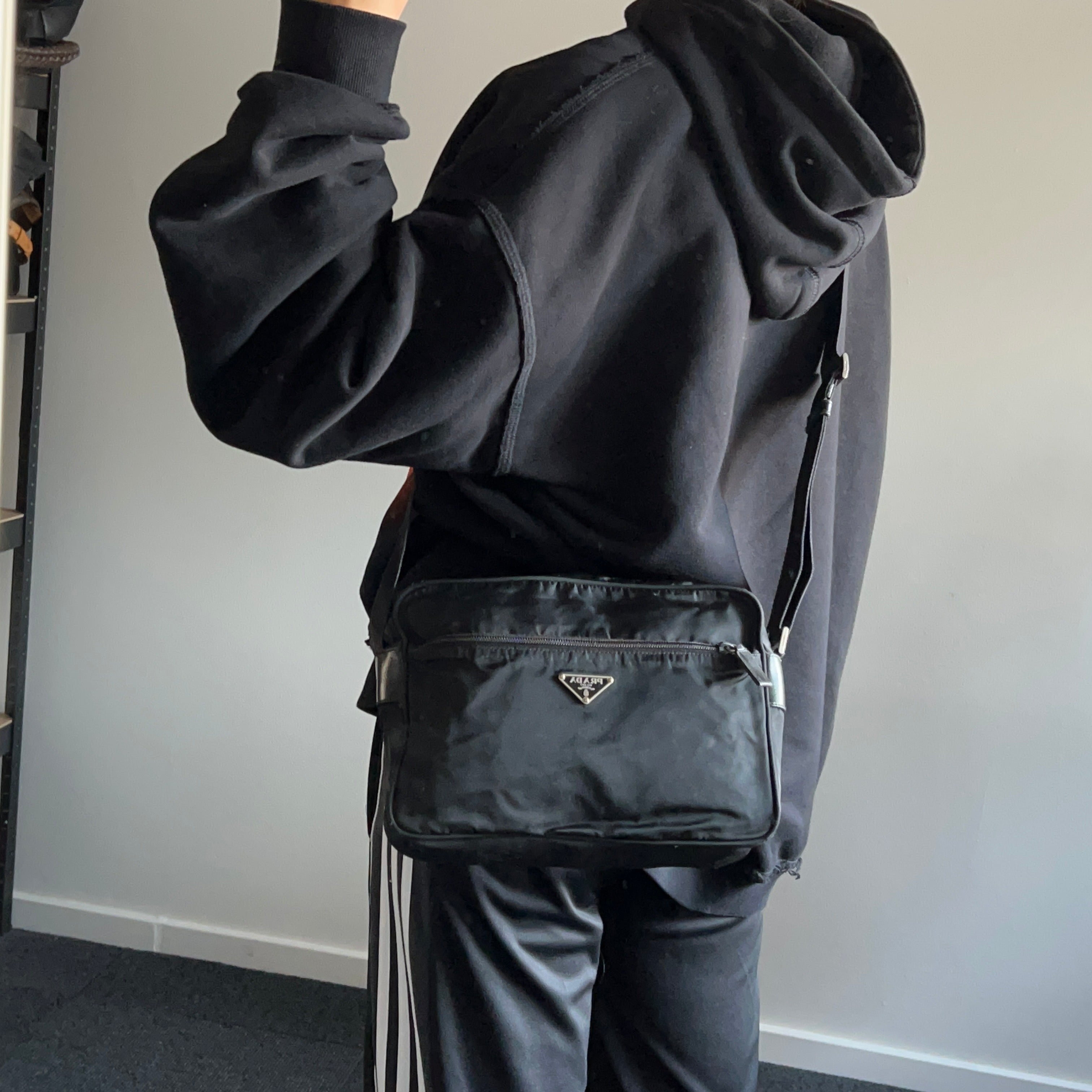 Nylon Camera Crossbody Black - Vintage Luxuries