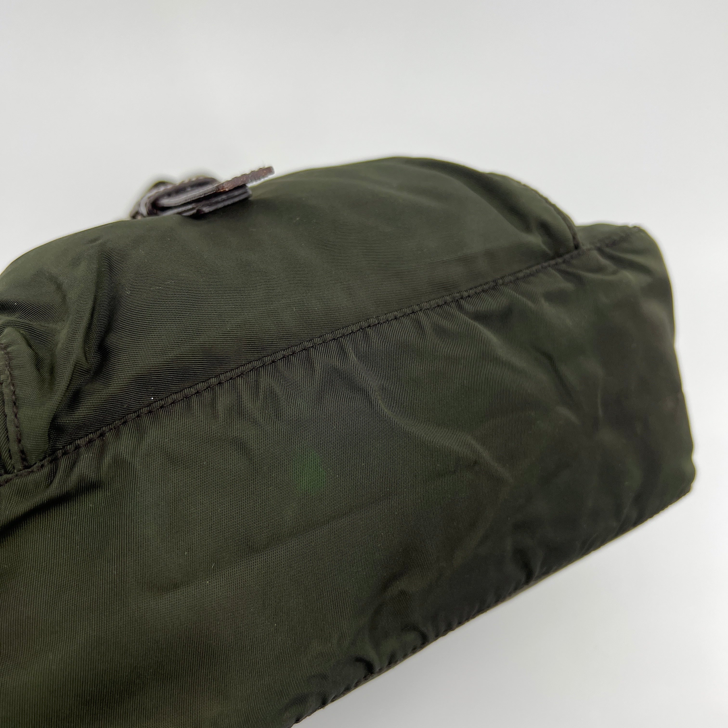 Nylon Messenger Small Crossbody Green - Vintage Luxuries