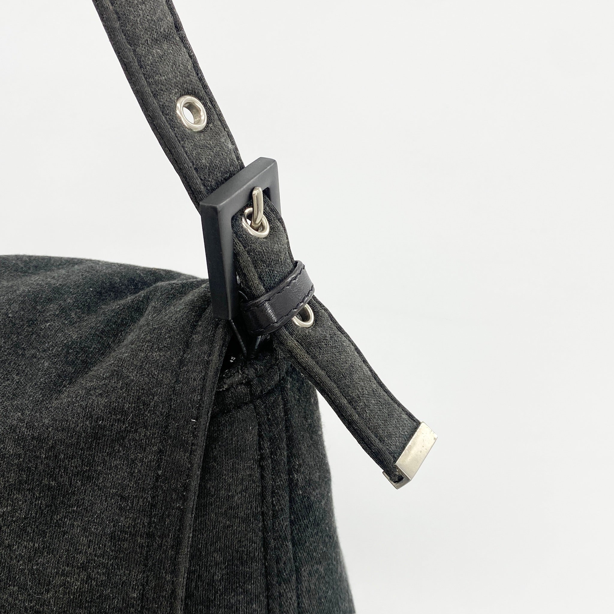 Cloth Mamma Baguette Shoulder Bag Grey - Vintage Luxuries