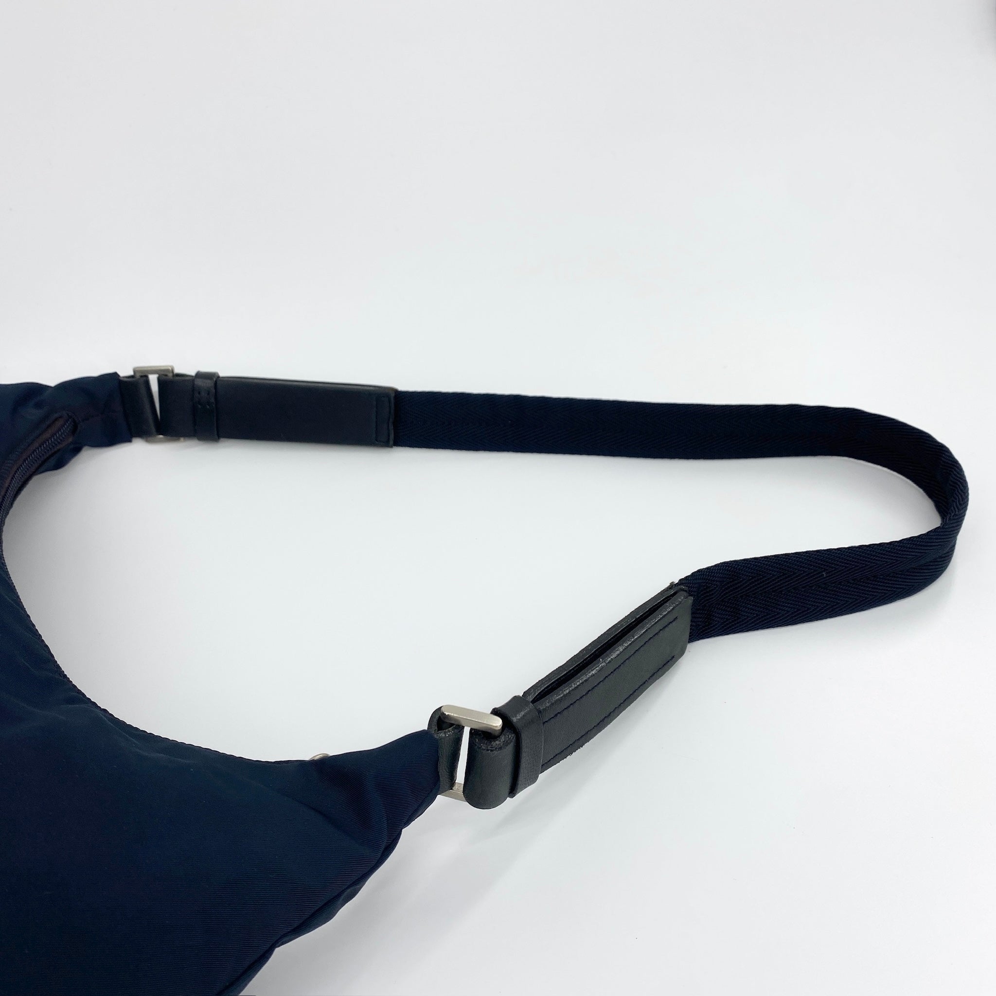 Nylon Hobo Bag Navy - Vintage Luxuries