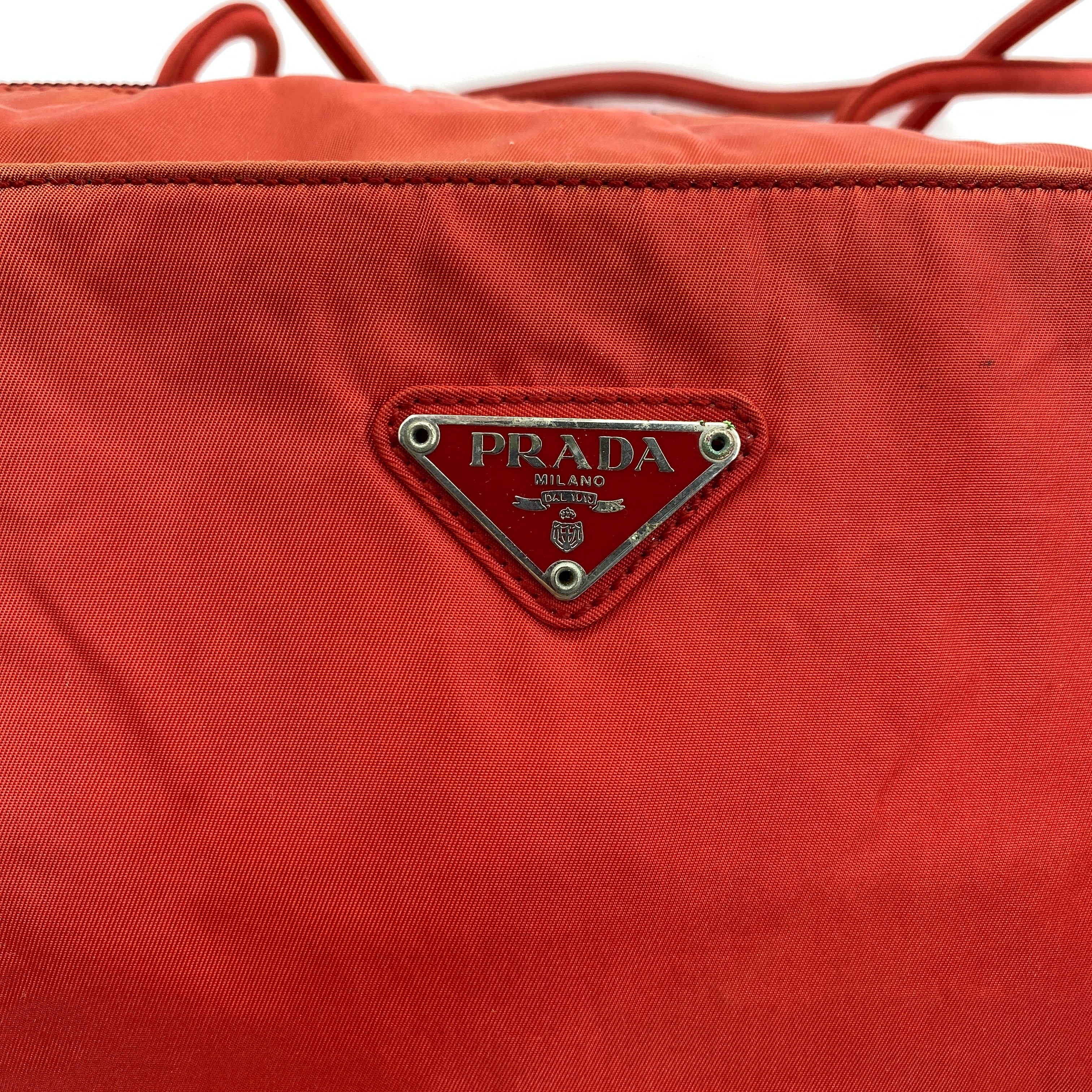 Nylon Tote Red - Vintage Luxuries