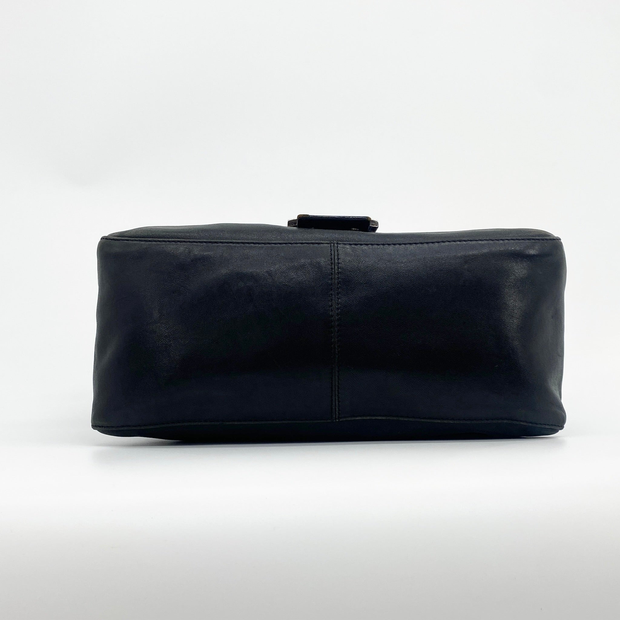 Leather Fendi Mamma Baguette Black