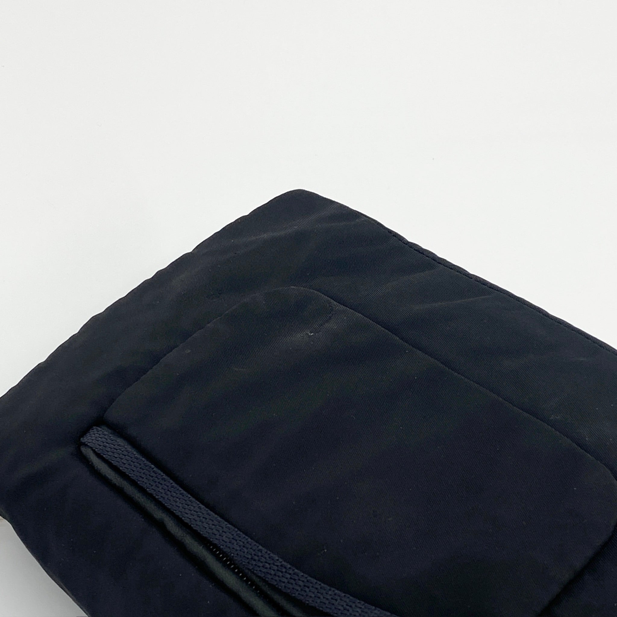 Nylon Tessuto Shoulder Bag Black