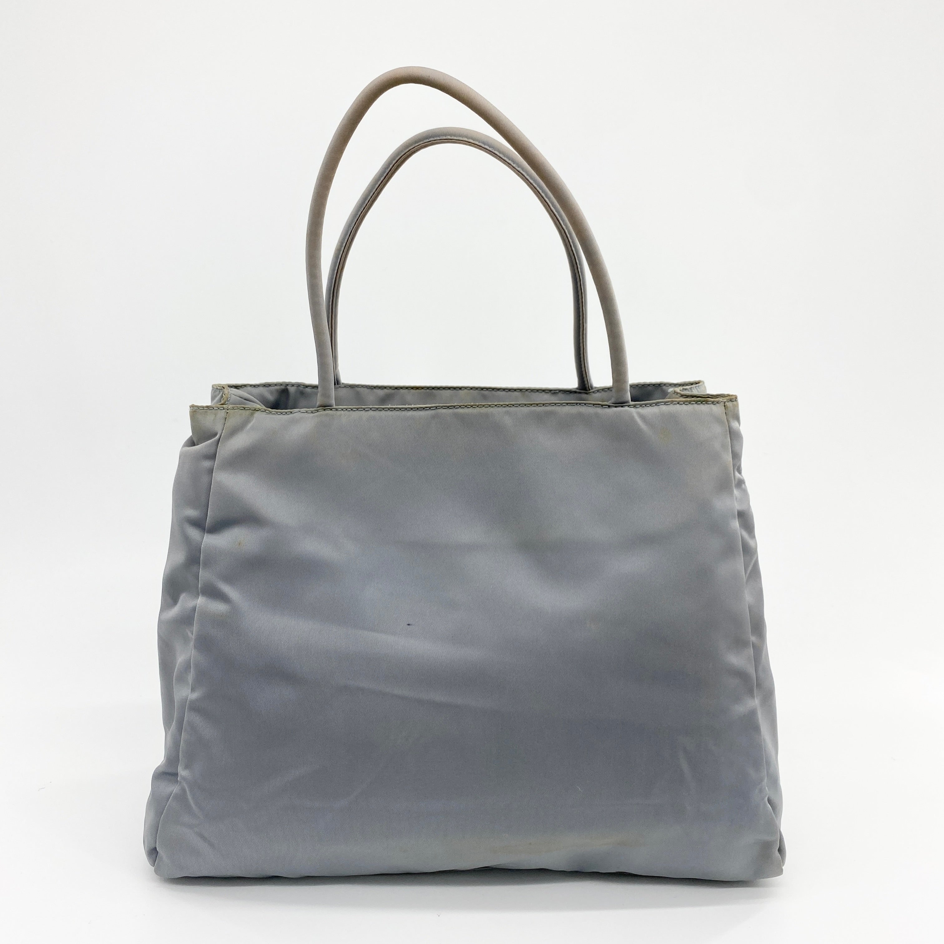 Nylon Handbag Grey - Vintage Luxuries