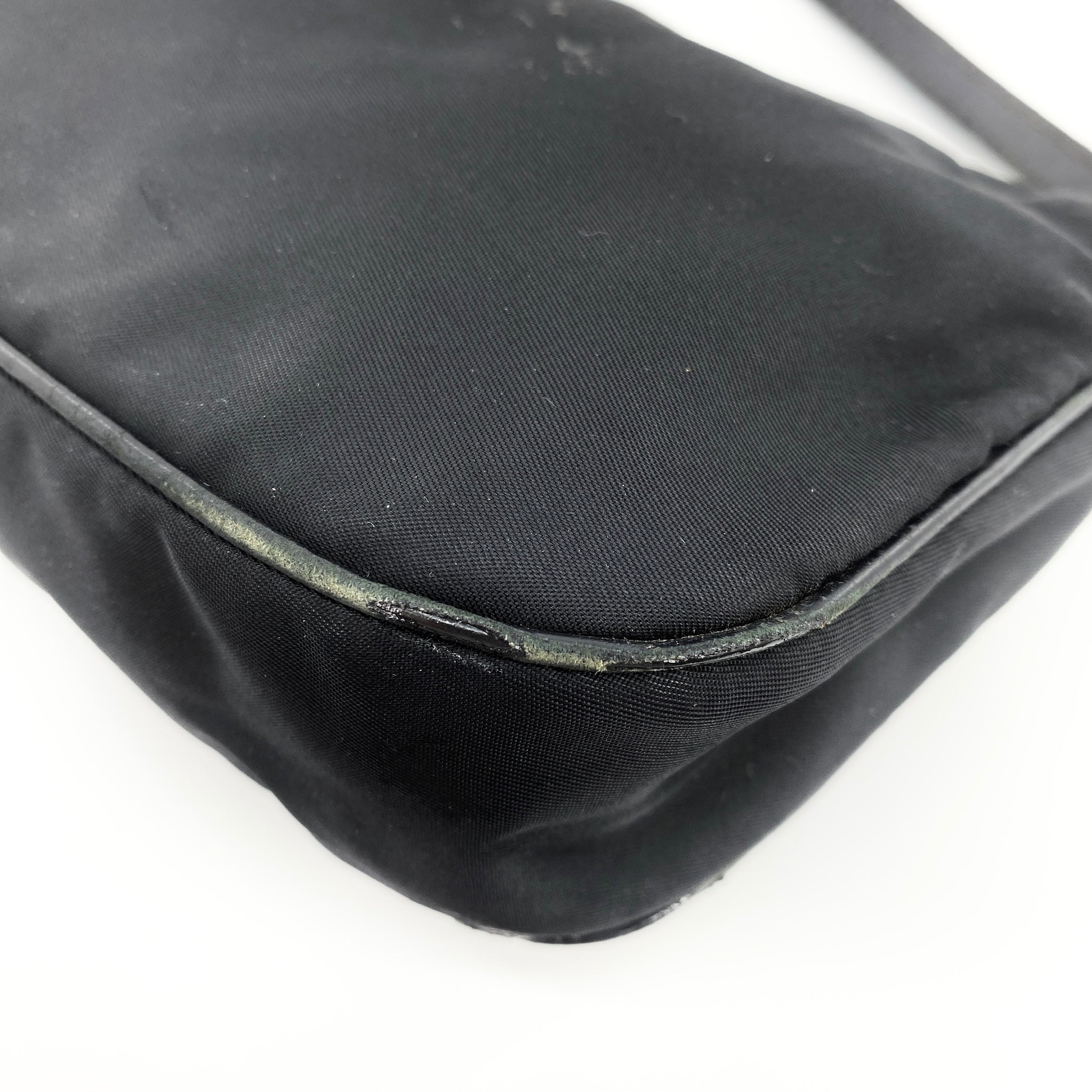 Nylon Shoulder Bag Black