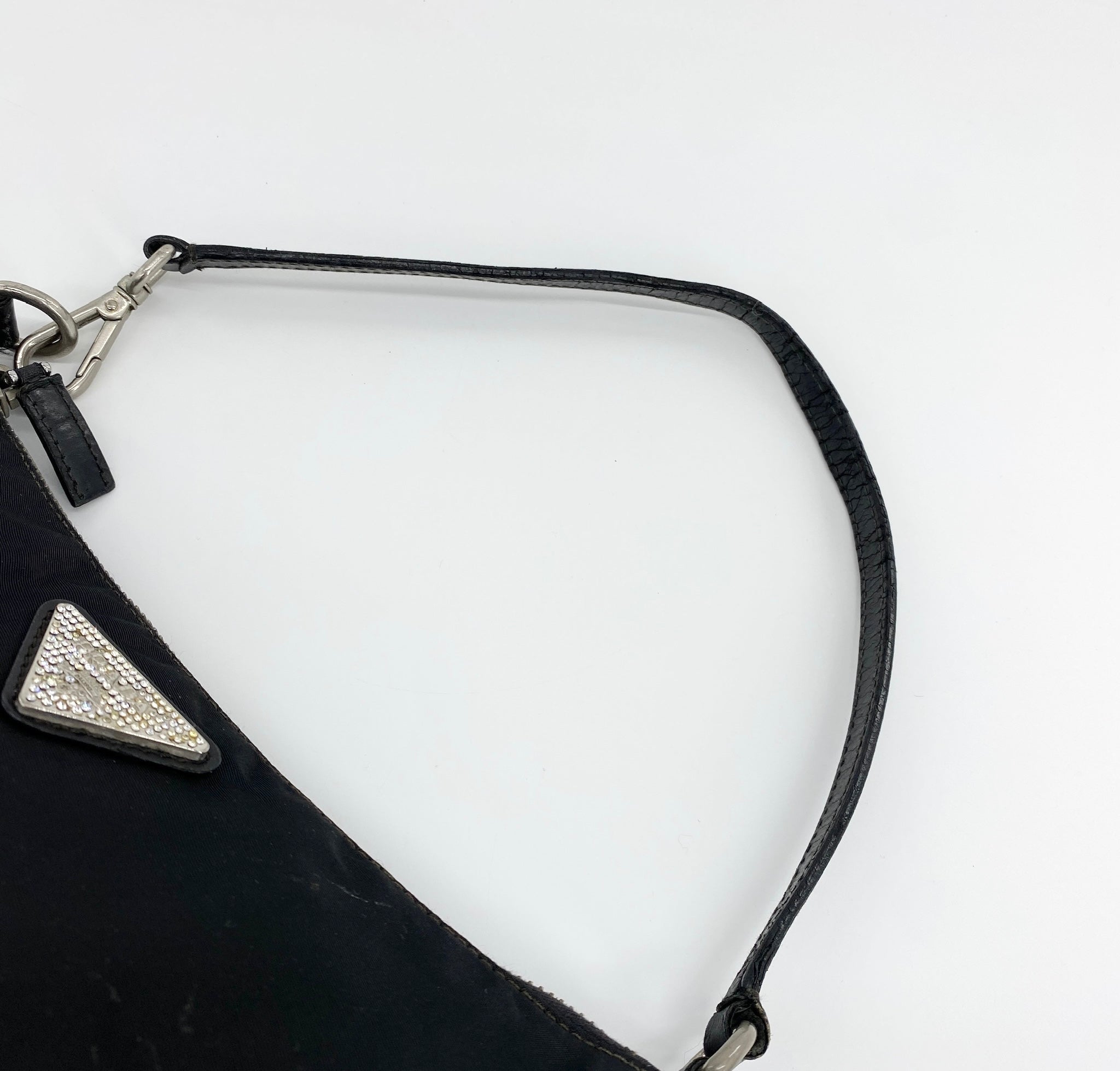 Nylon Shoulder Bag Black