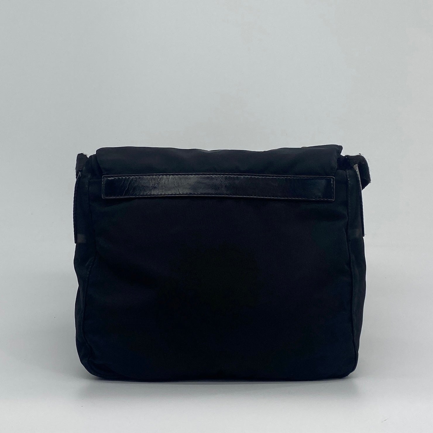 Nylon Messenger Small Crossbody Black