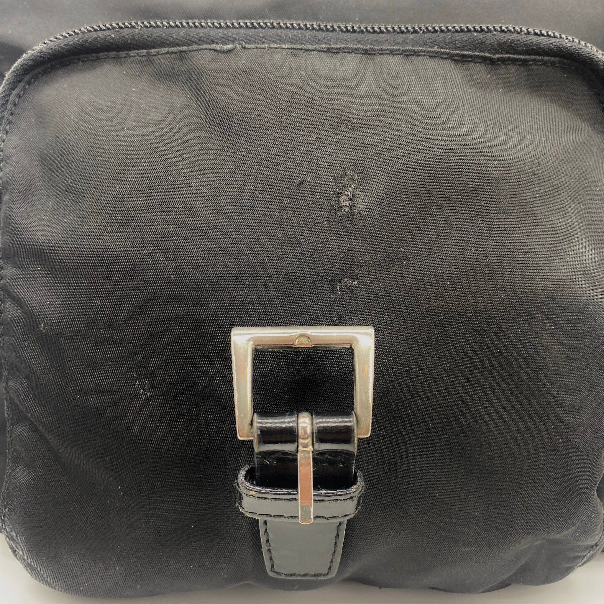 Nylon Messenger Small Crossbody Black