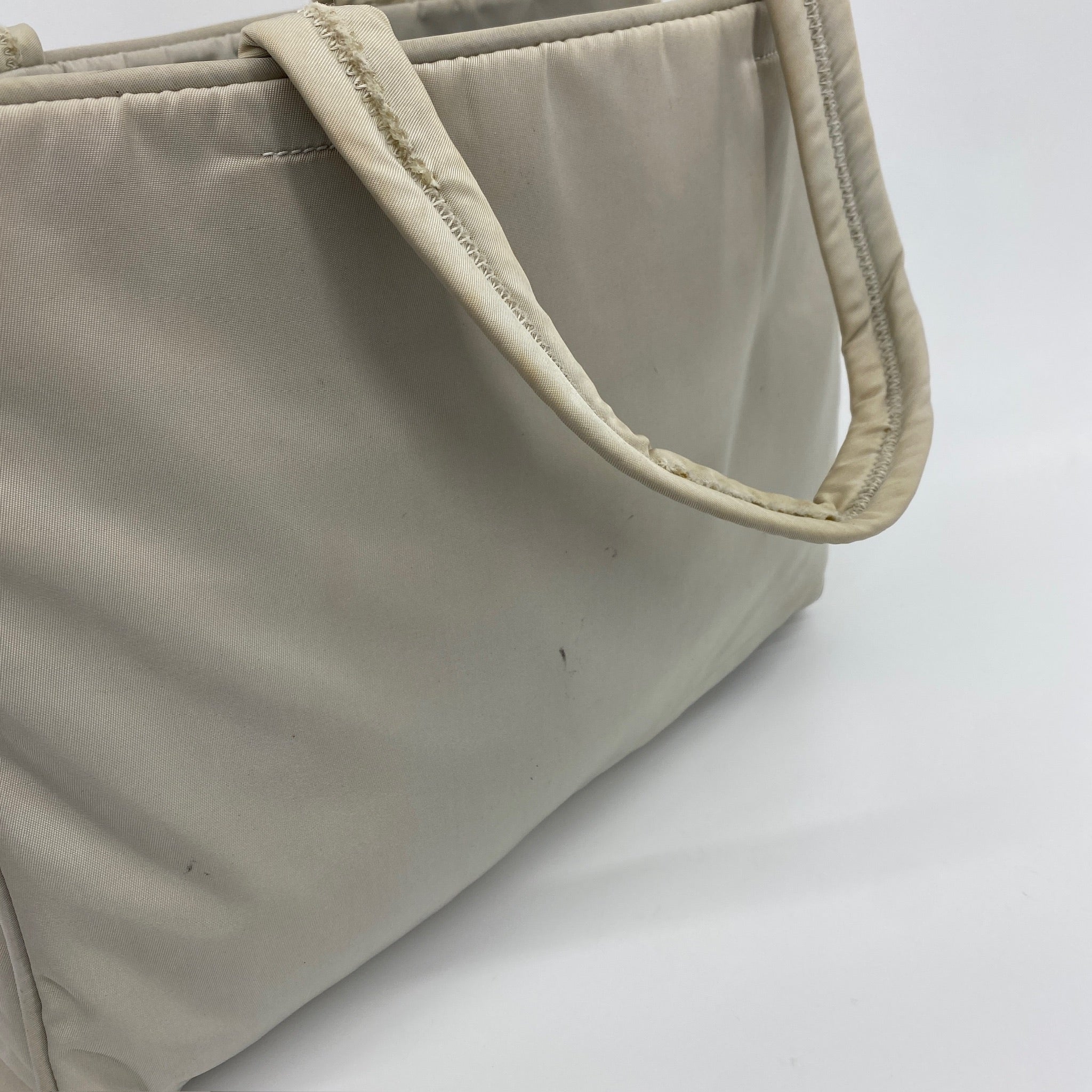 Nylon Laptop Handbag White