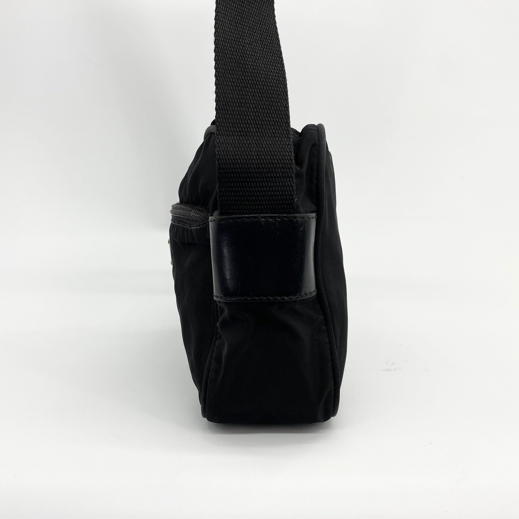 Nylon Camera Crossbody Small Black