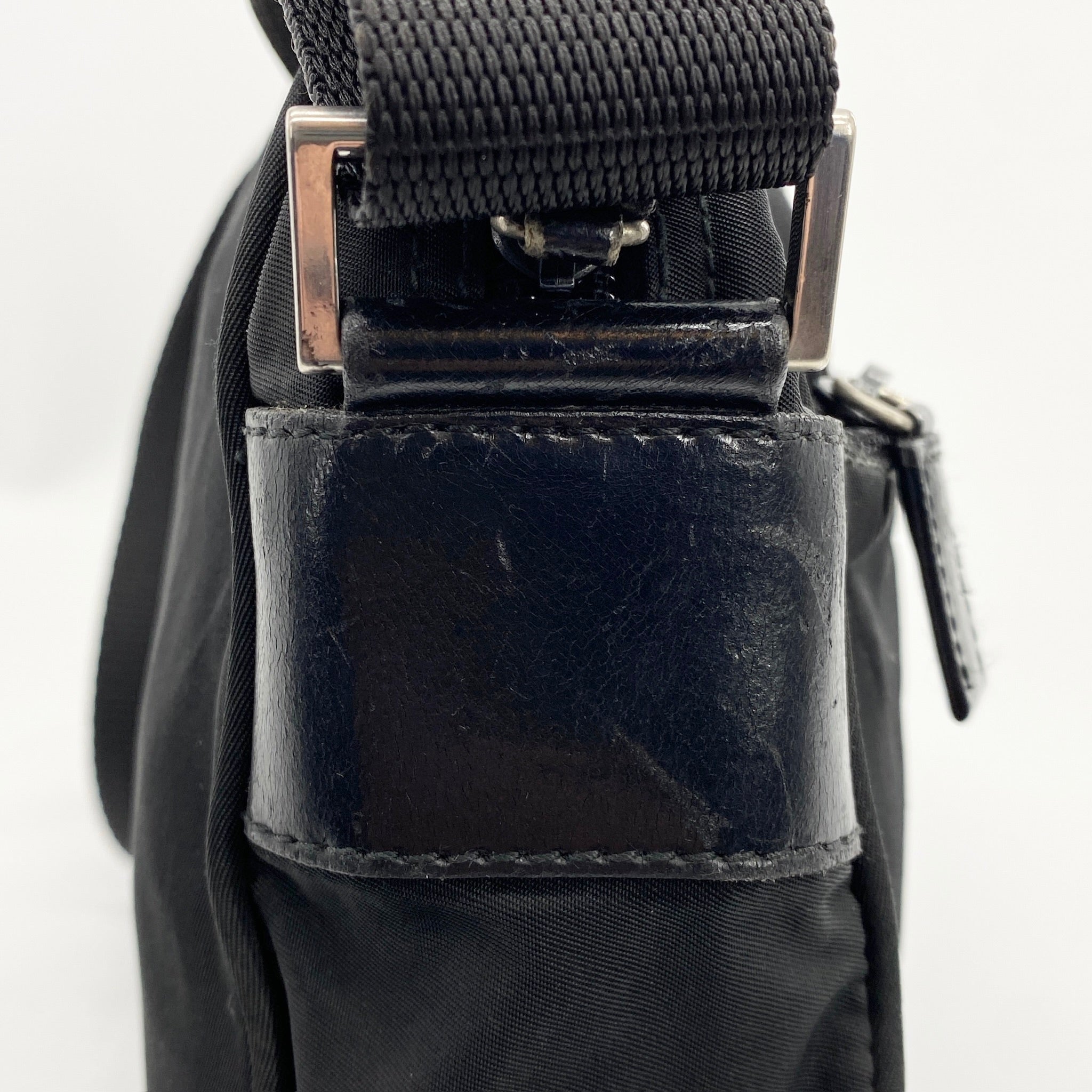 Nylon Camera Crossbody Small Black