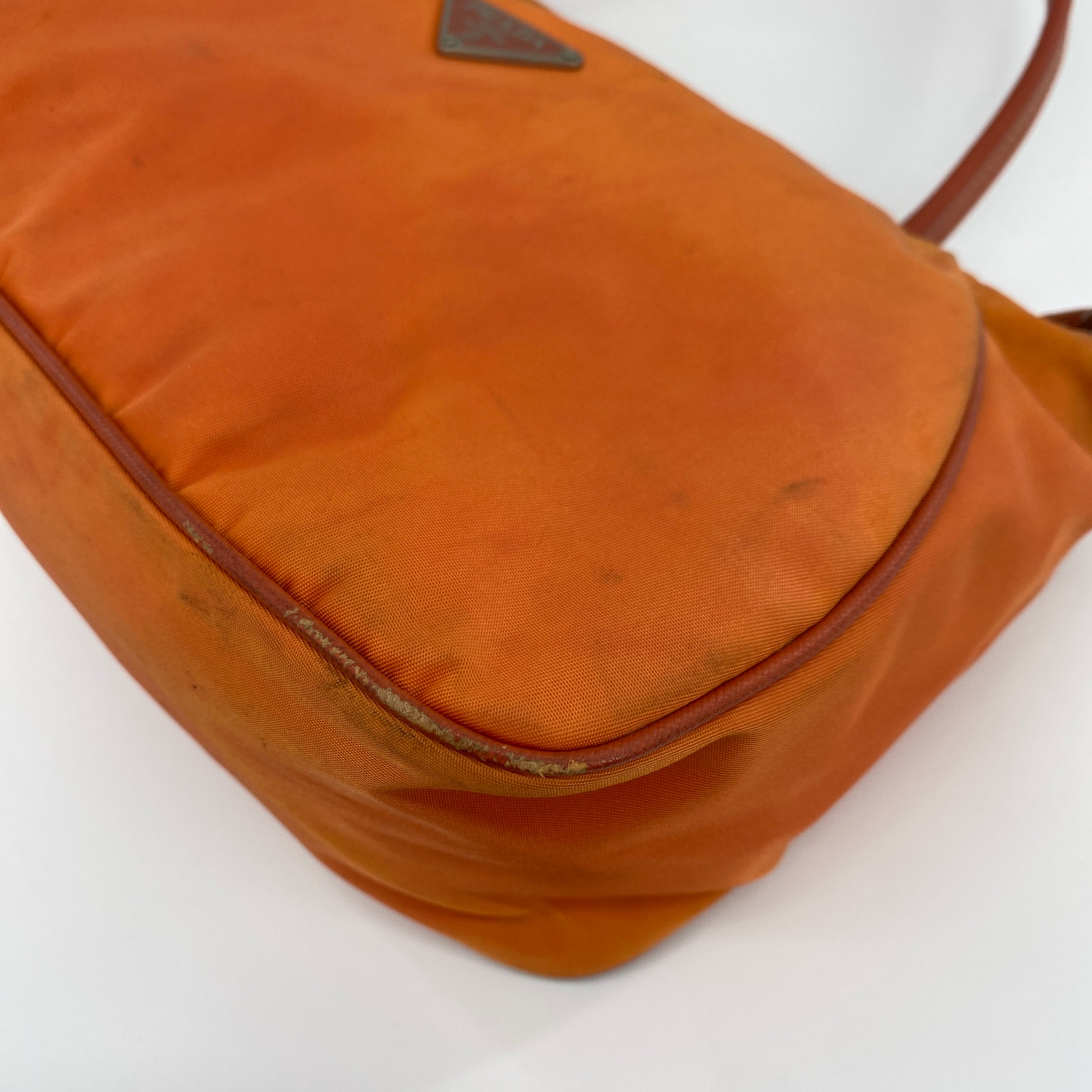 Nylon Shoulder Bag Orange
