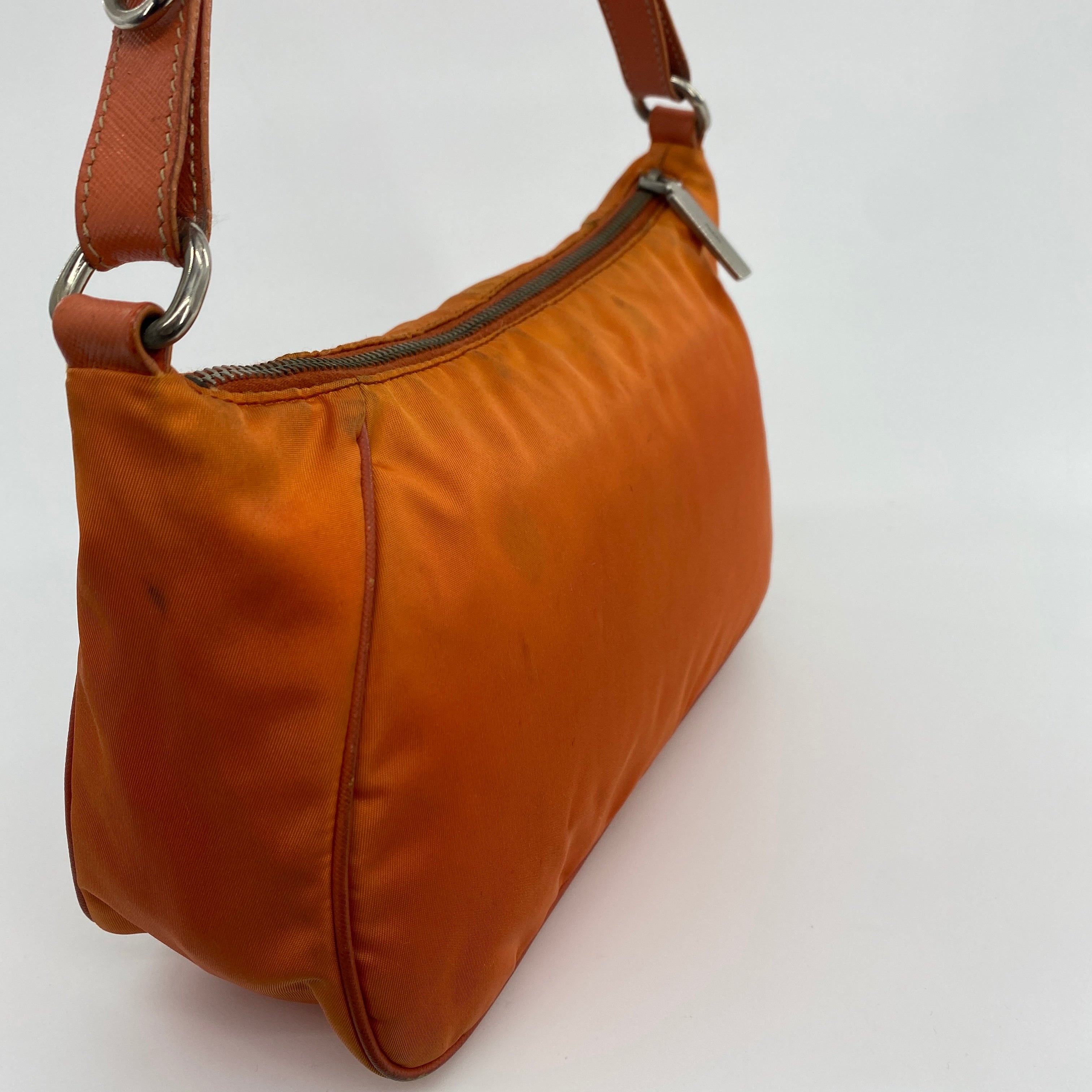 Nylon Shoulder Bag Orange
