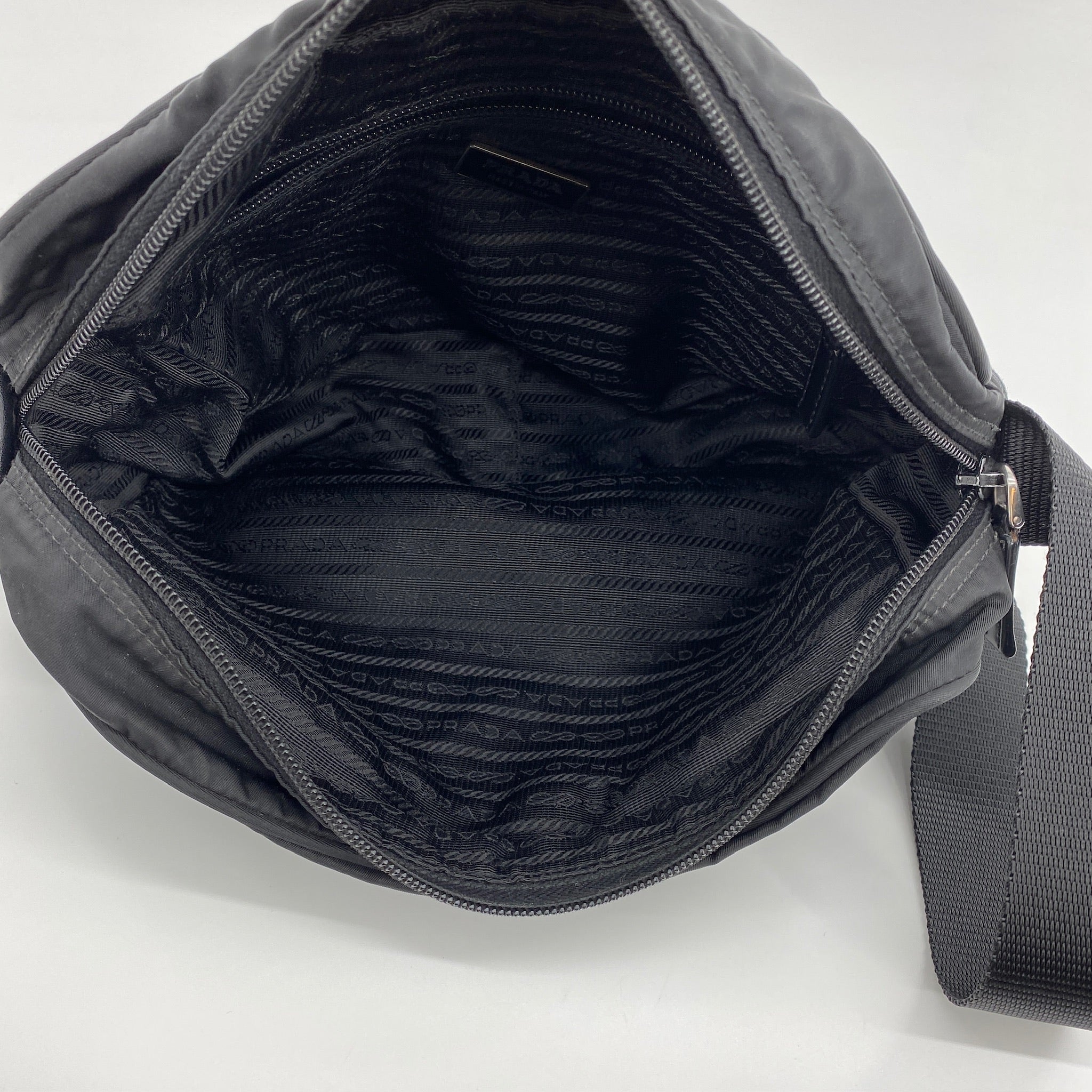 Nylon Camera Crossbody Black