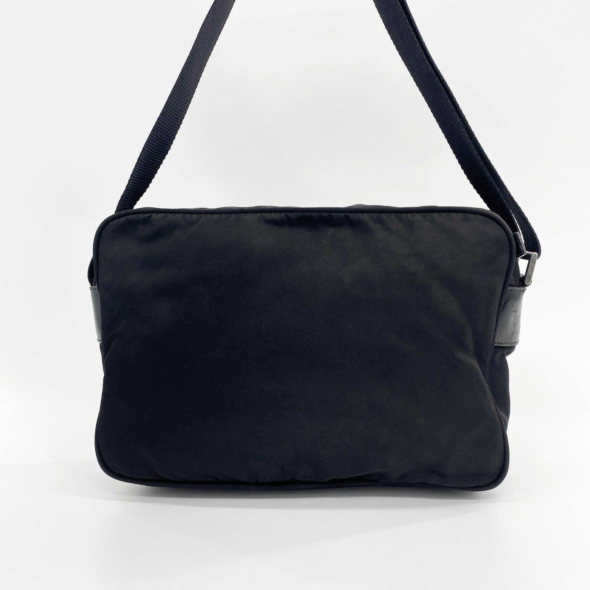 Nylon Camera Crossbody Black