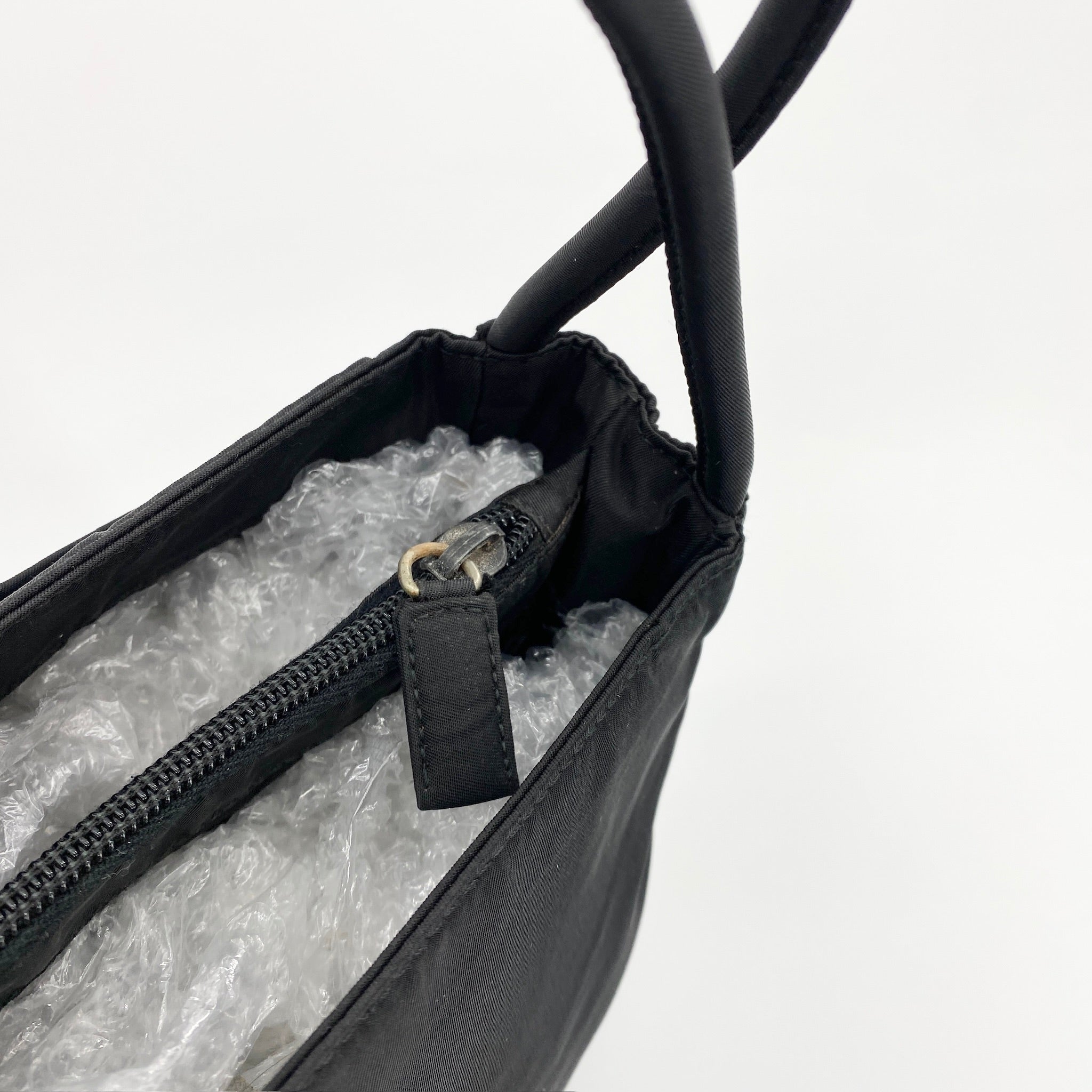 Nylon Small Tote Black