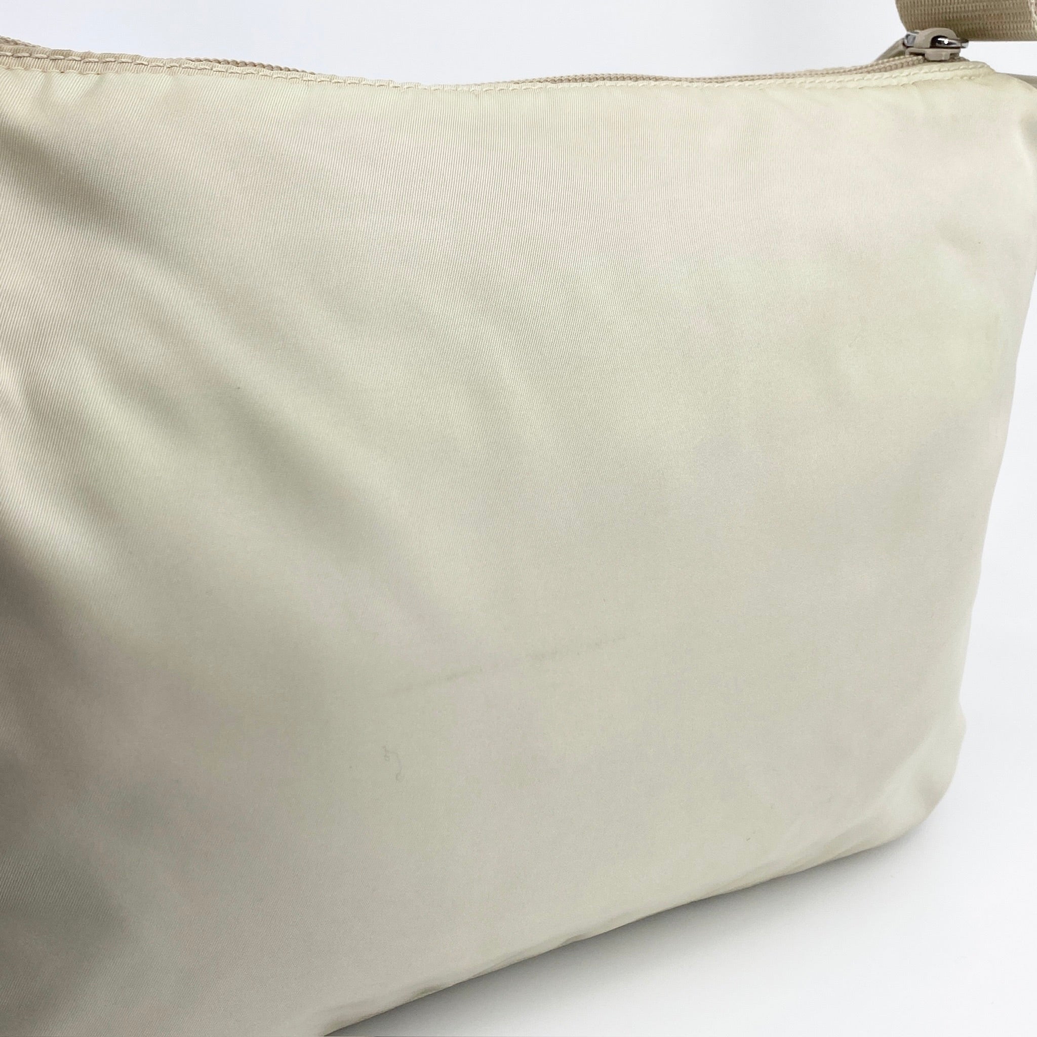 Nylon Messenger Crossbody Off White - Vintage Luxuries